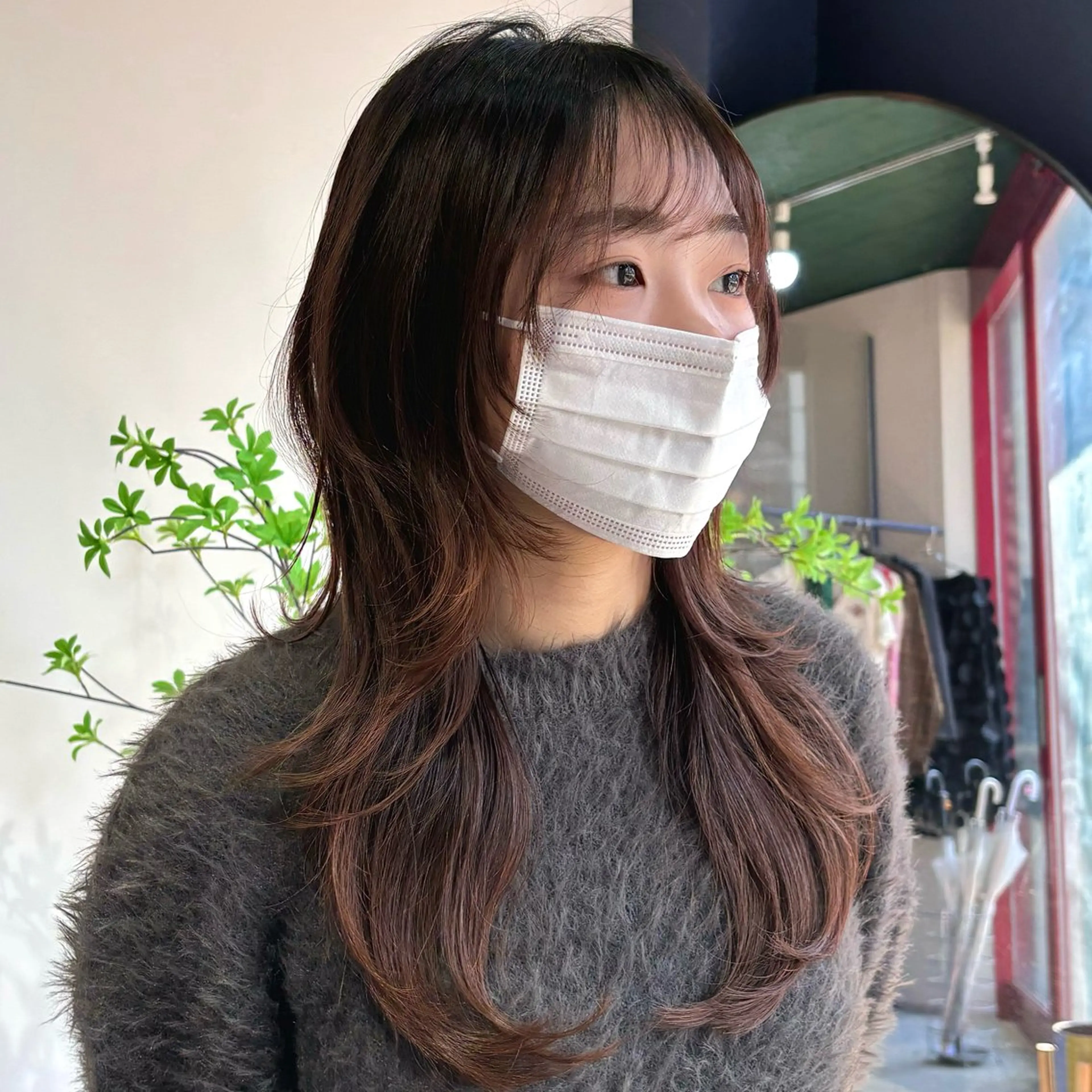 セミロング レイヤーカット カット トリートメント cope'u 本店所属・【梅田】ハッシュ /デザインカラーのヘアスタイル