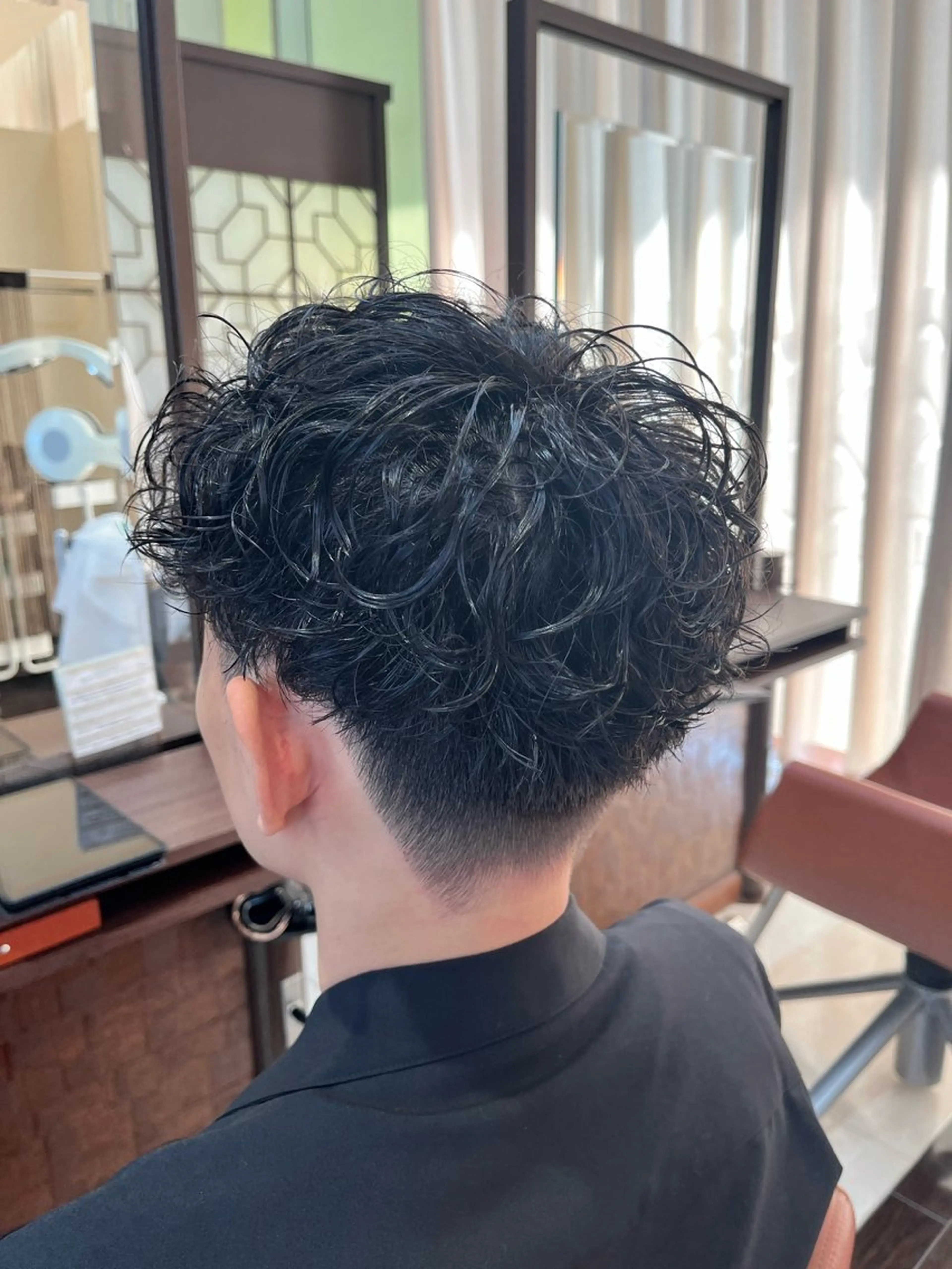 ショート パーマ メンズ マッシュ メンズパーマ スパイラルパーマ 🧊メンズ特化🧊 高木航希のヘアスタイル