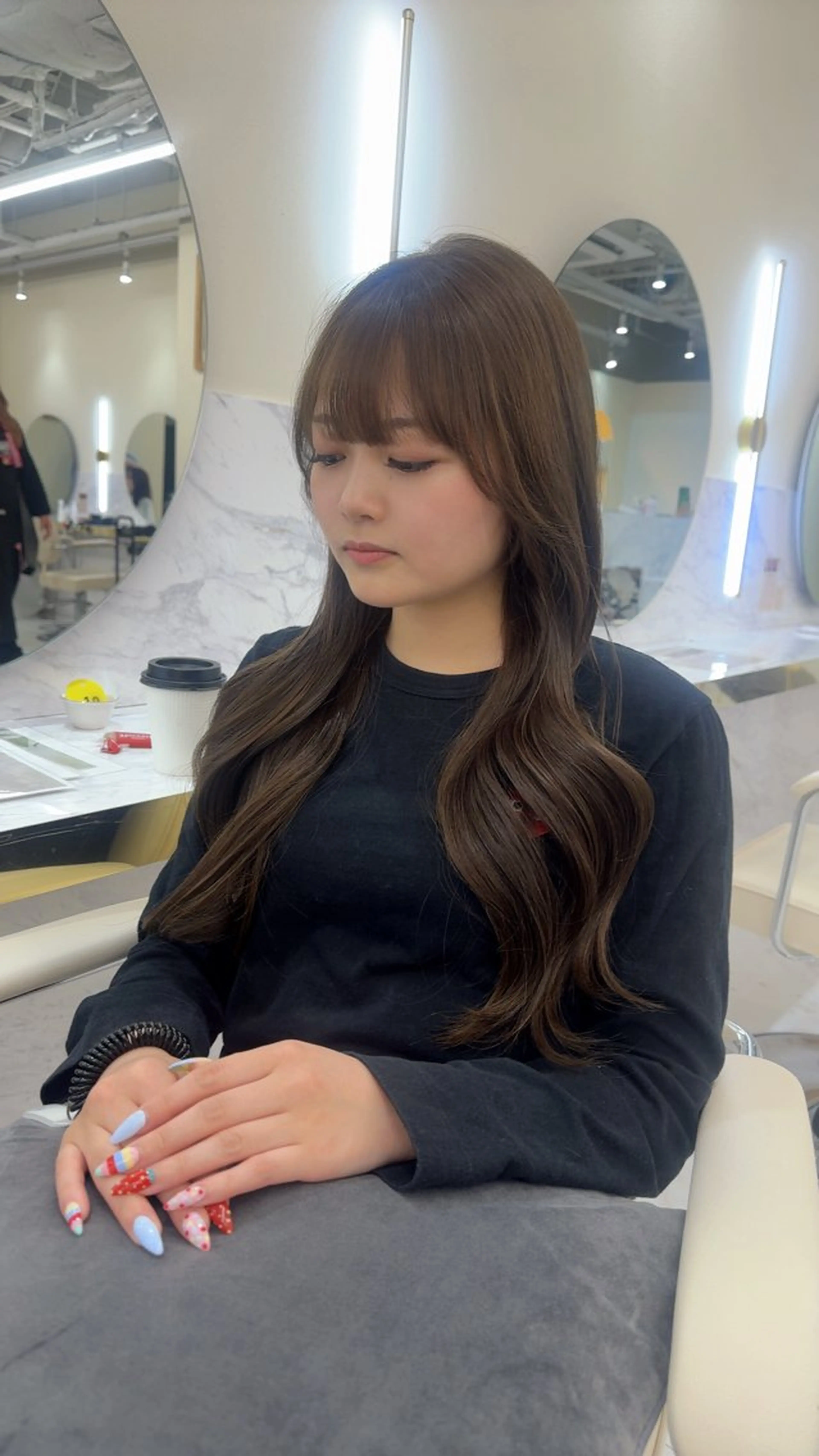 ロング カラー 透明感カラー ヘアカラー 髪質改善🫧 カラー特化/Hinaのヘアスタイル