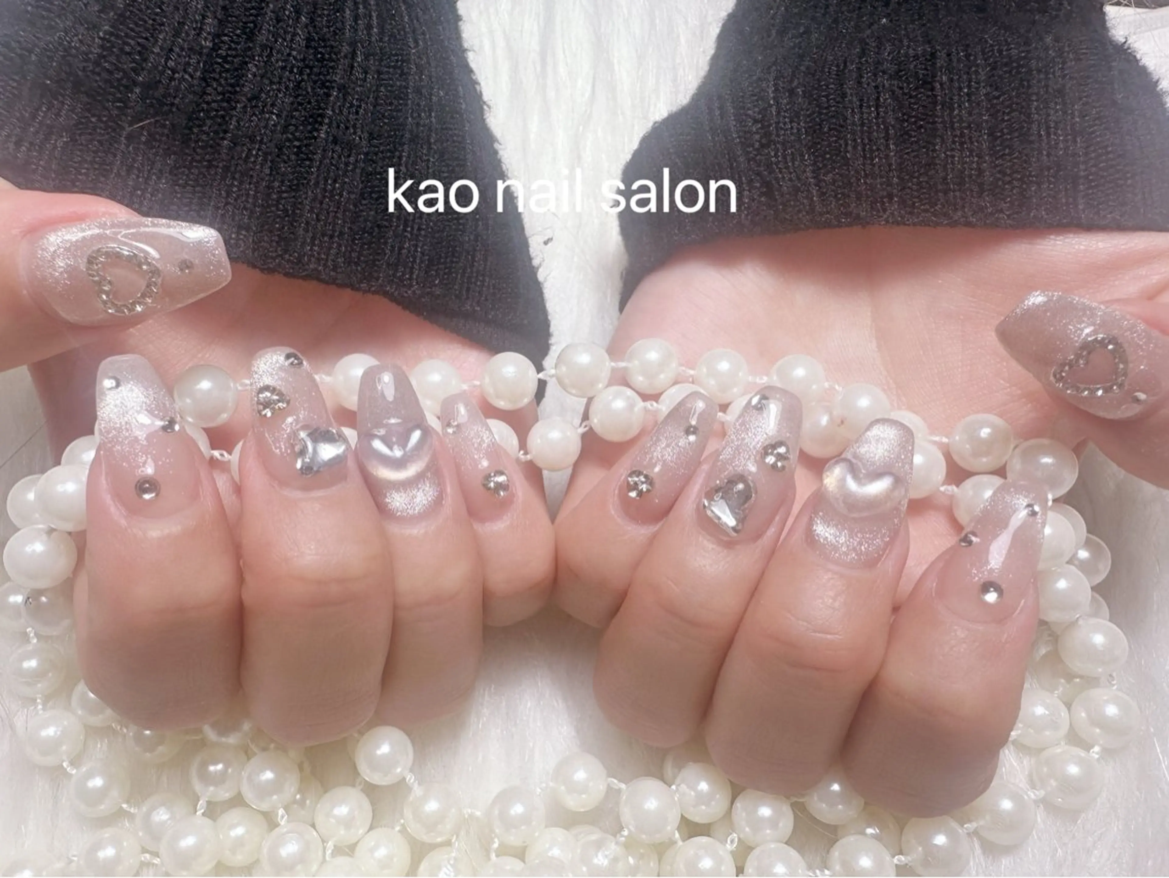ネイル ハンドネイル kao nail マグネット/長さだしのネイルデザイン
