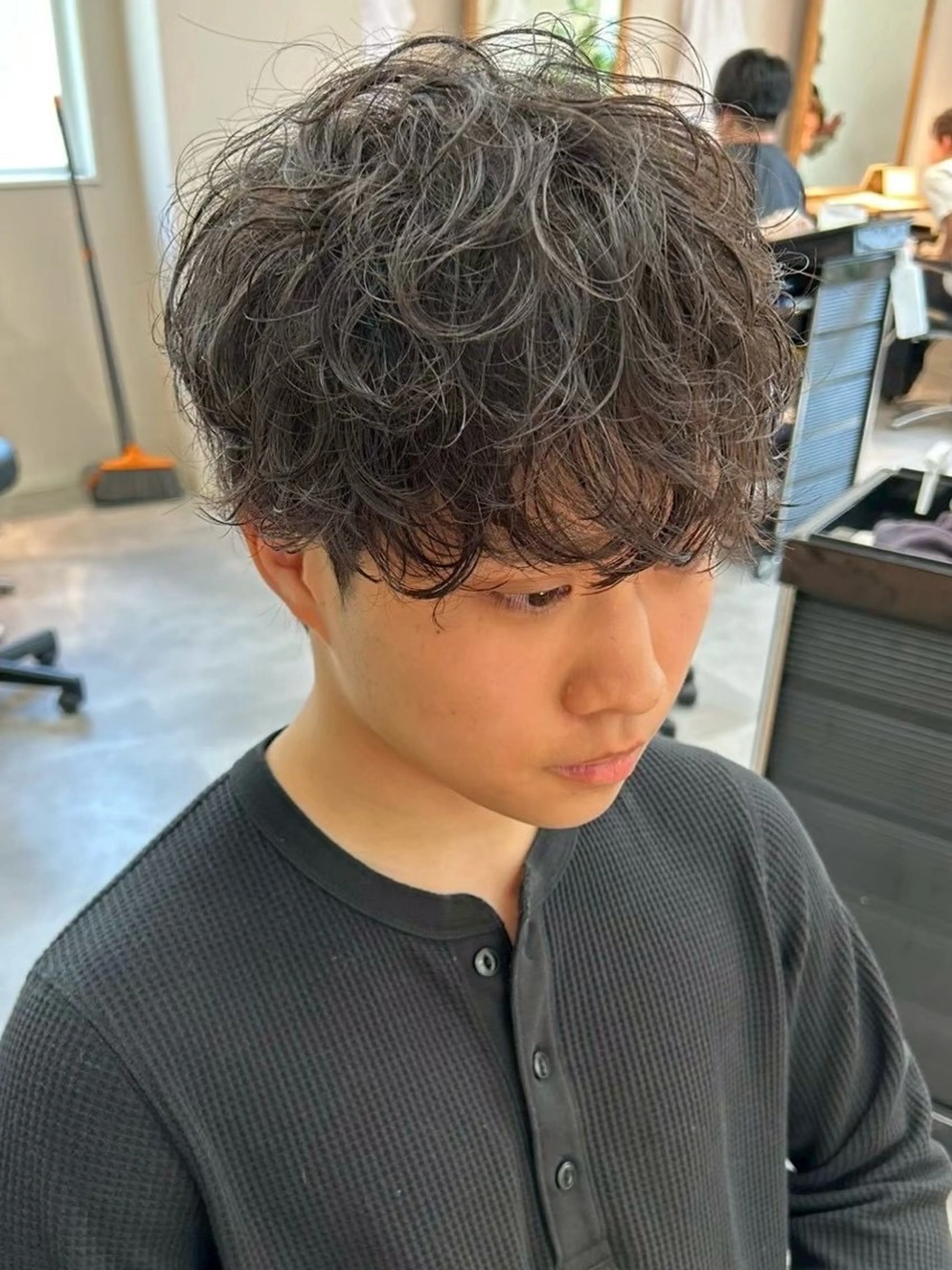 ミディアム メンズパーマ特化 /メンズ支持率◎のヘアスタイル