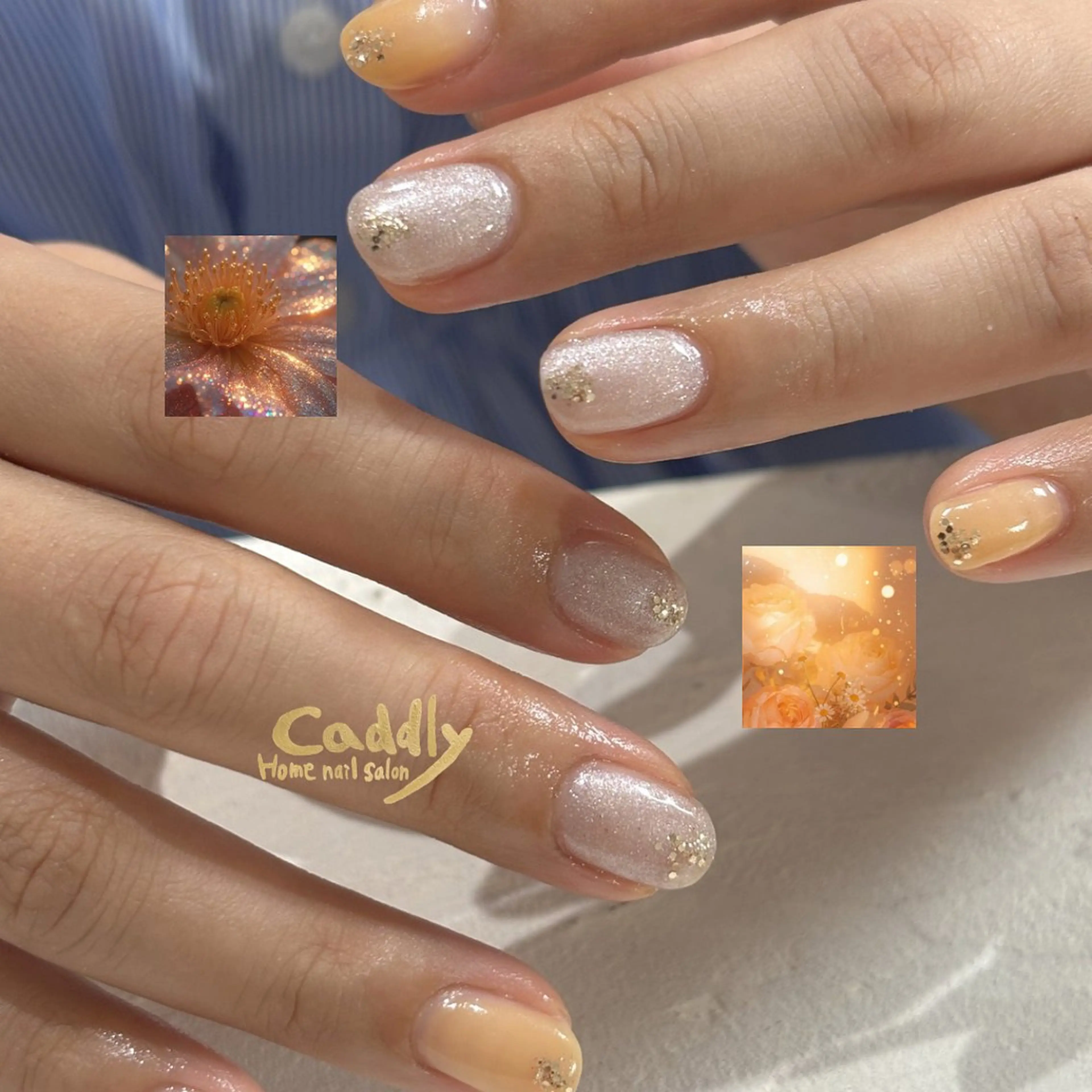 ネイル シンプルネイル ハンドネイル caddly naoのネイルデザイン