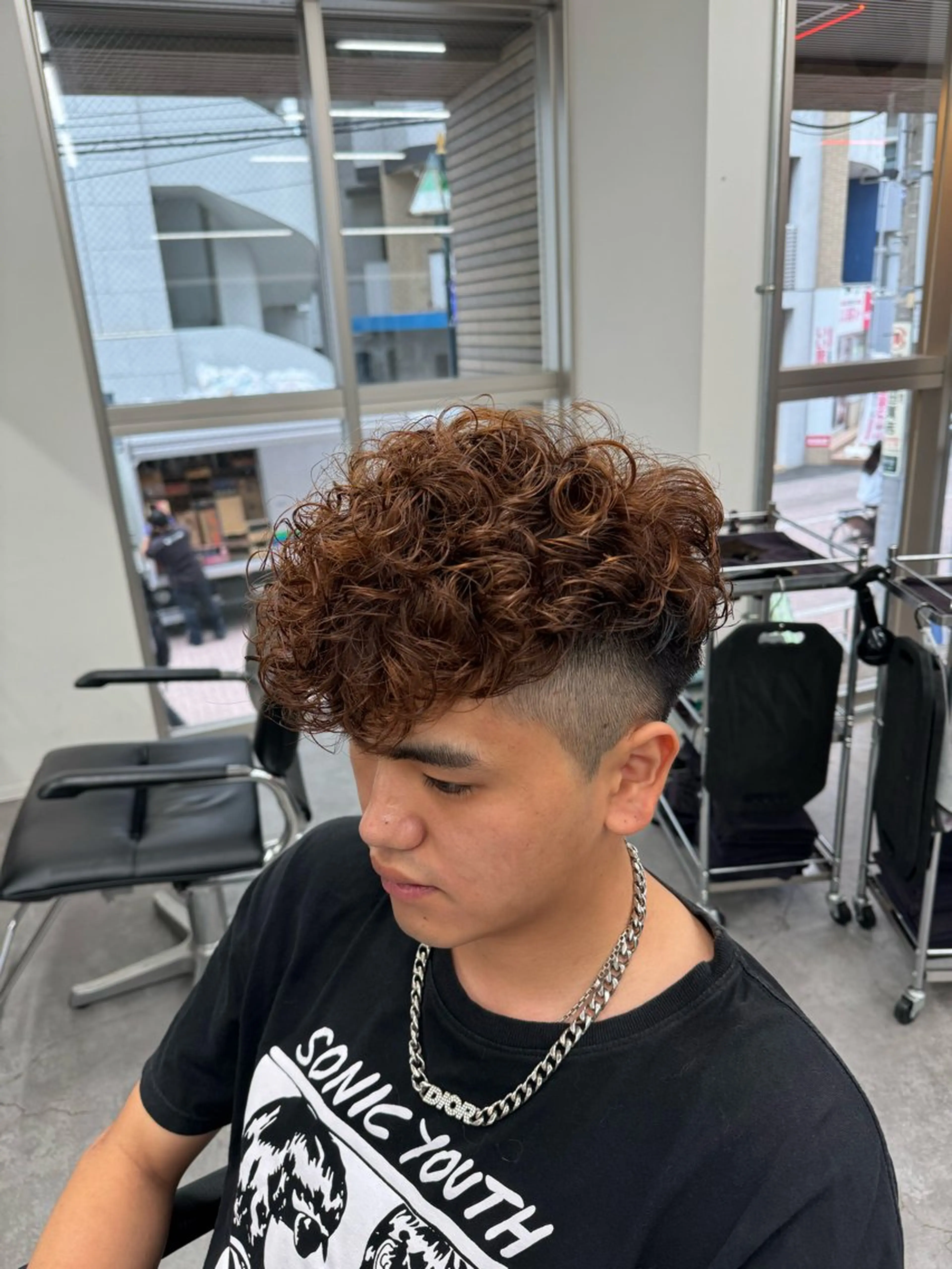 ショート カラー パーマ メンズ カット パーマ 🔥漢髪特化メンズ マネージャーYUKIのヘアスタイル