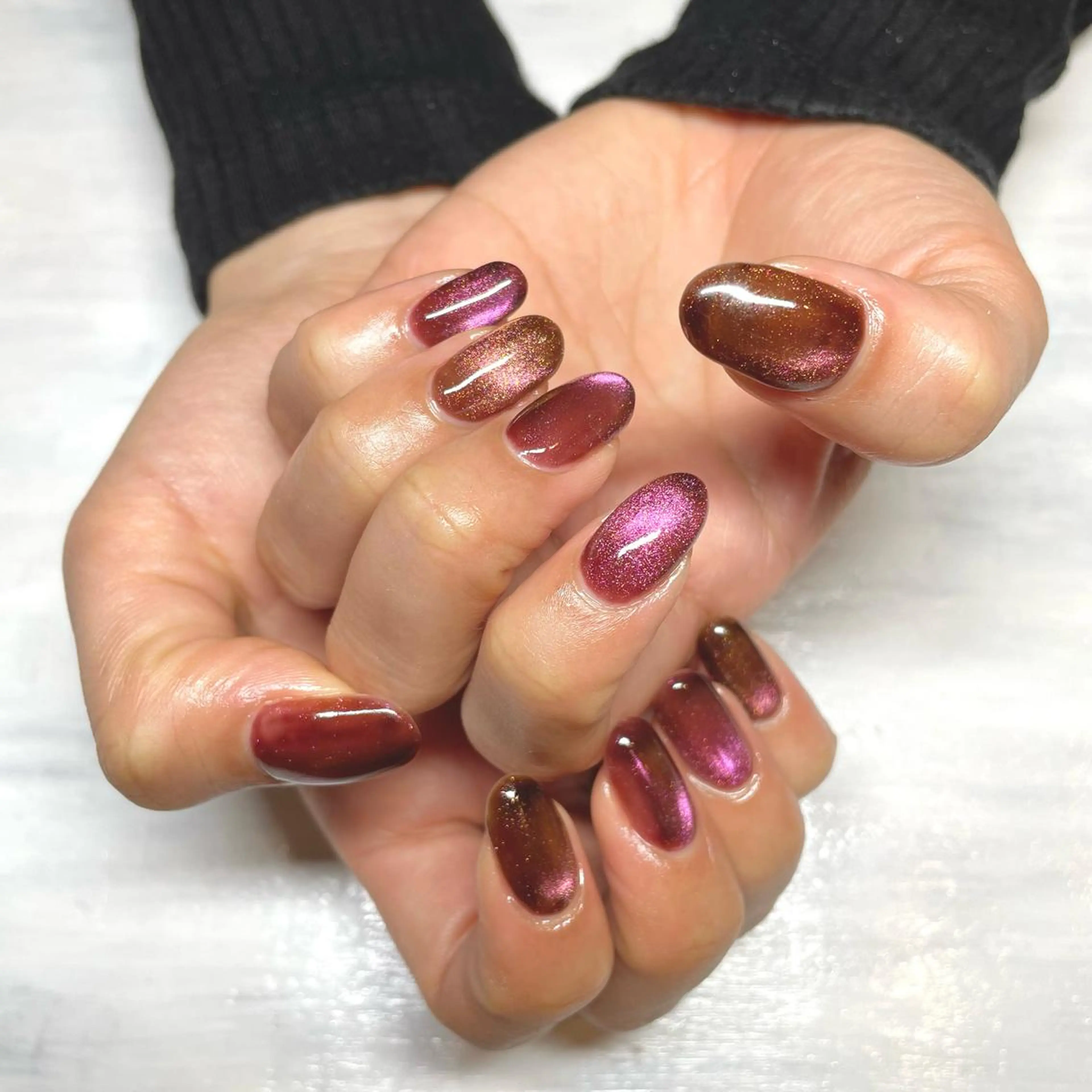 ネイル ブラウン Nail Room uimのネイルデザイン