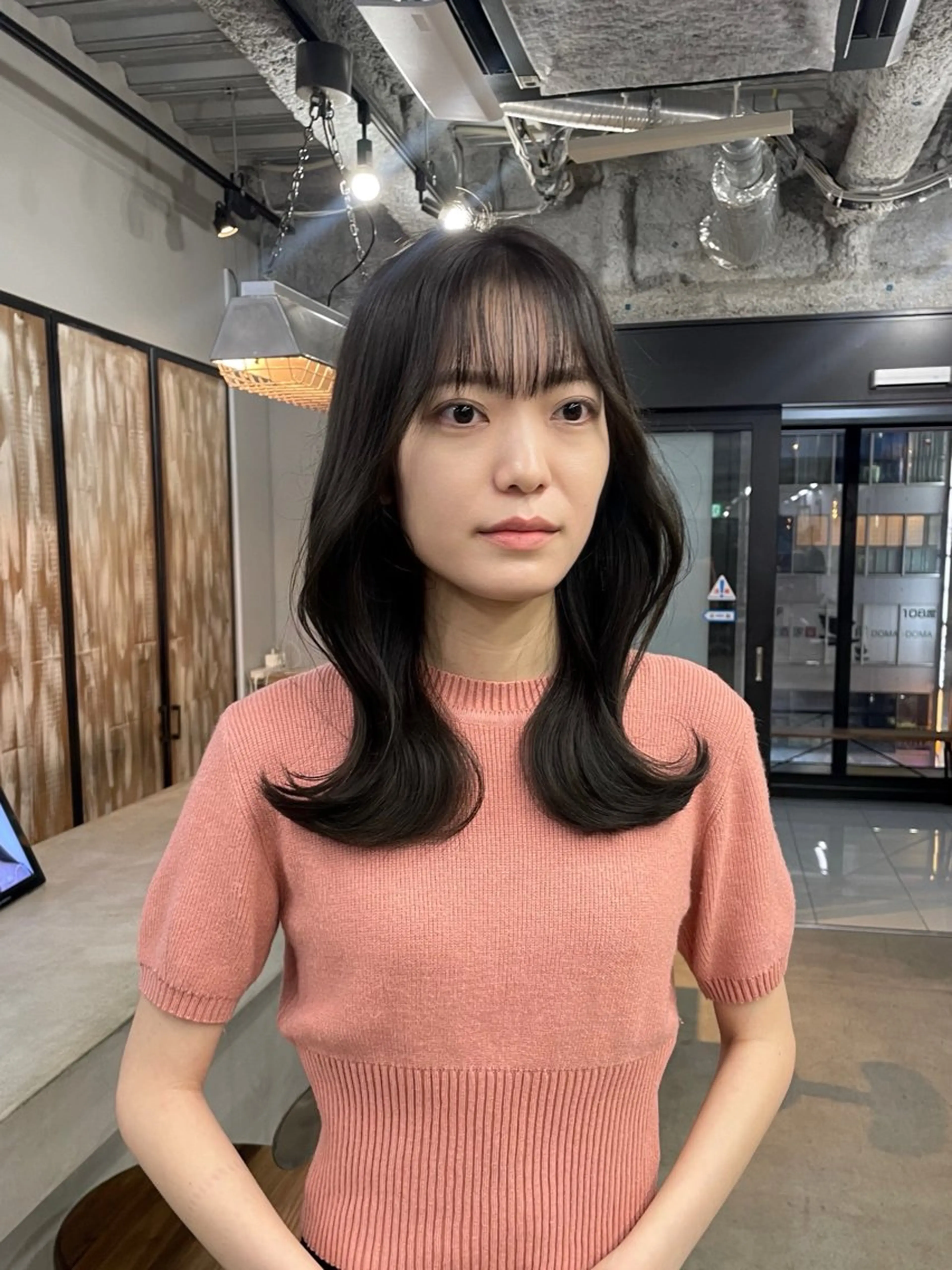 ロング カラー ヘアカラー 新宿/韓国ヘア/ 髪質改善ストレートのヘアスタイル