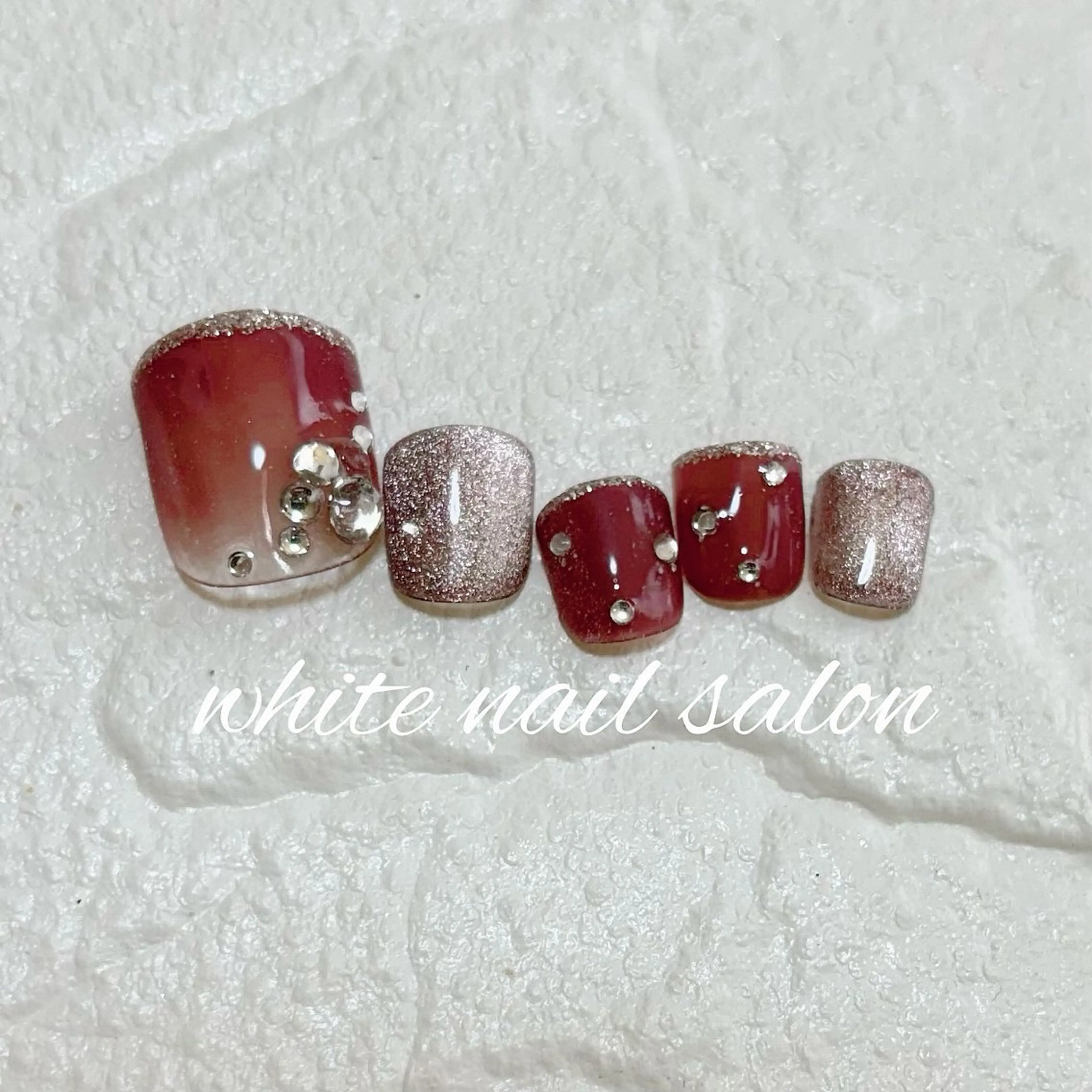 ネイル フットネイル フットネイル white nail salonのネイルデザイン