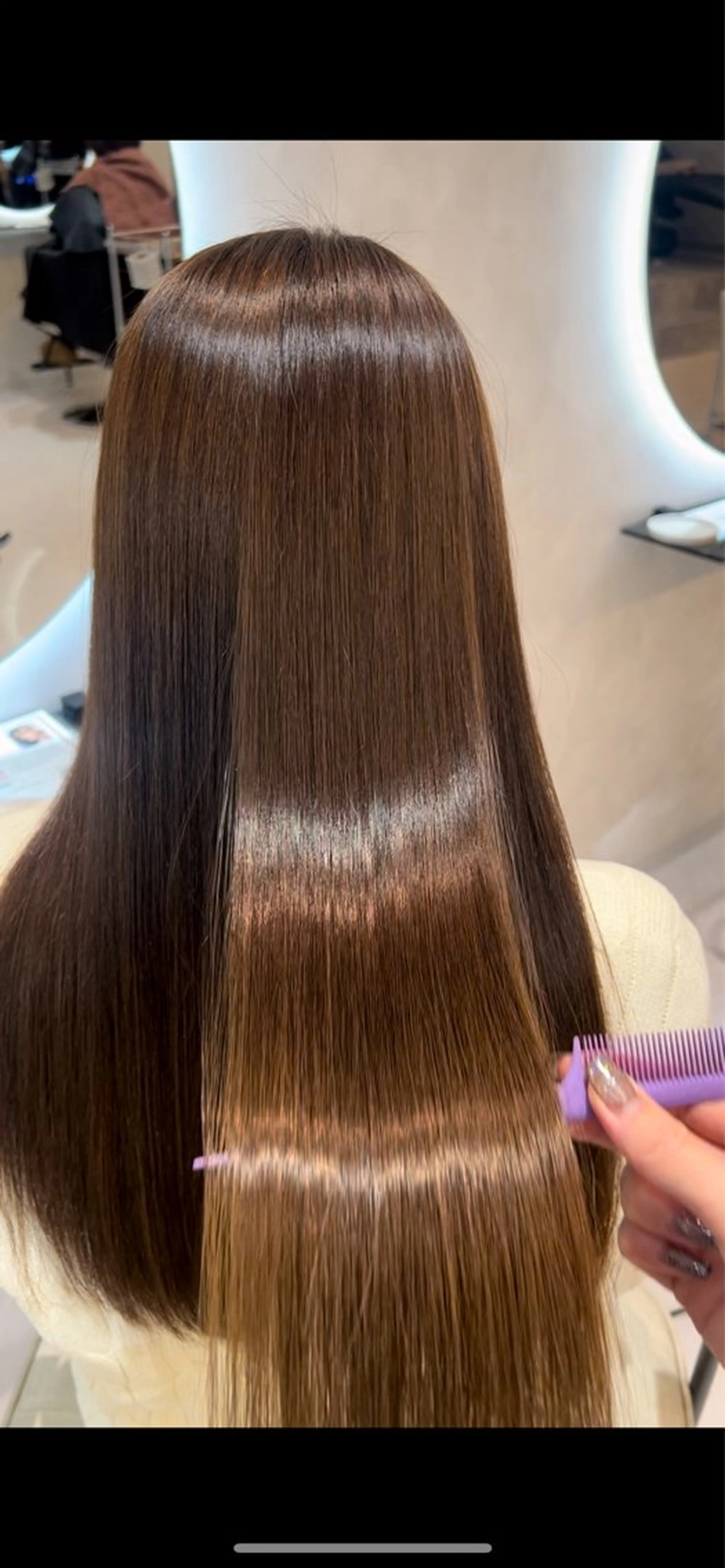 セミロング 髪質改善 縮毛矯正 カット 縮毛矯正 髪質改善支持率 NO.1/韓国風💎のヘアスタイル