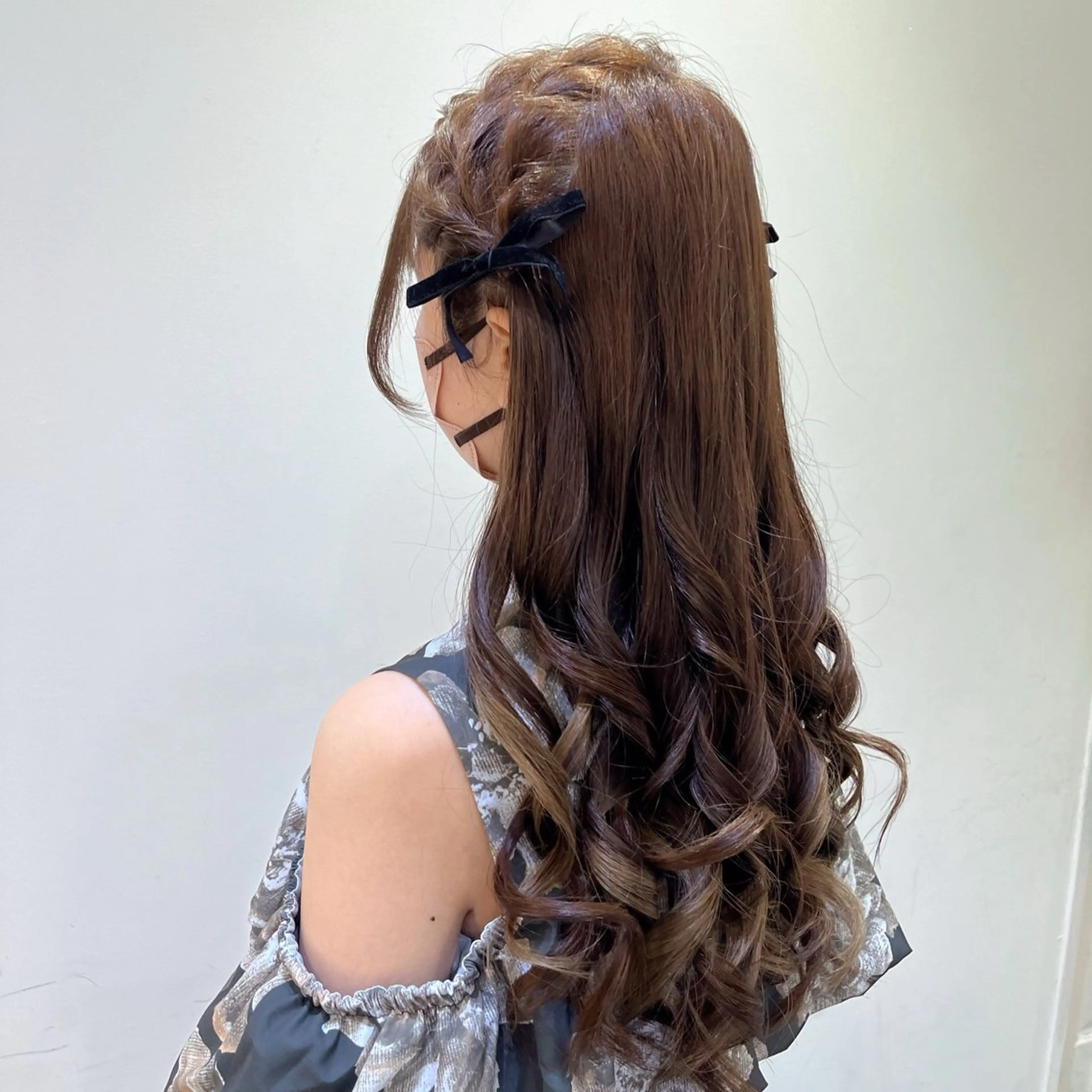ヘアアレンジ ヘアセット エクステ🎀 暖色カラー🎀amiのヘアスタイル