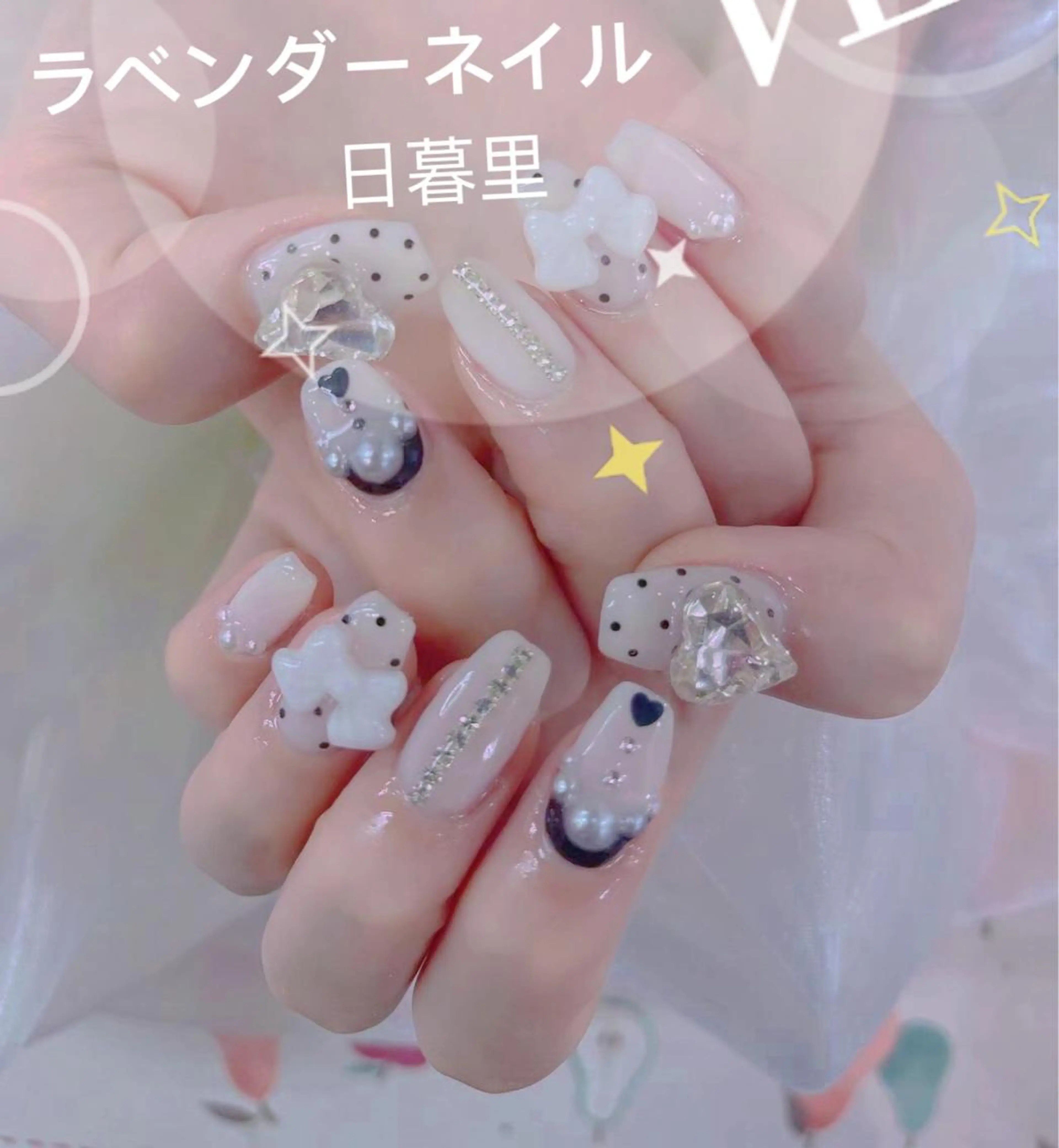 ネイル ラベンダー💖日暮里 ルル💖ネイルのネイルデザイン