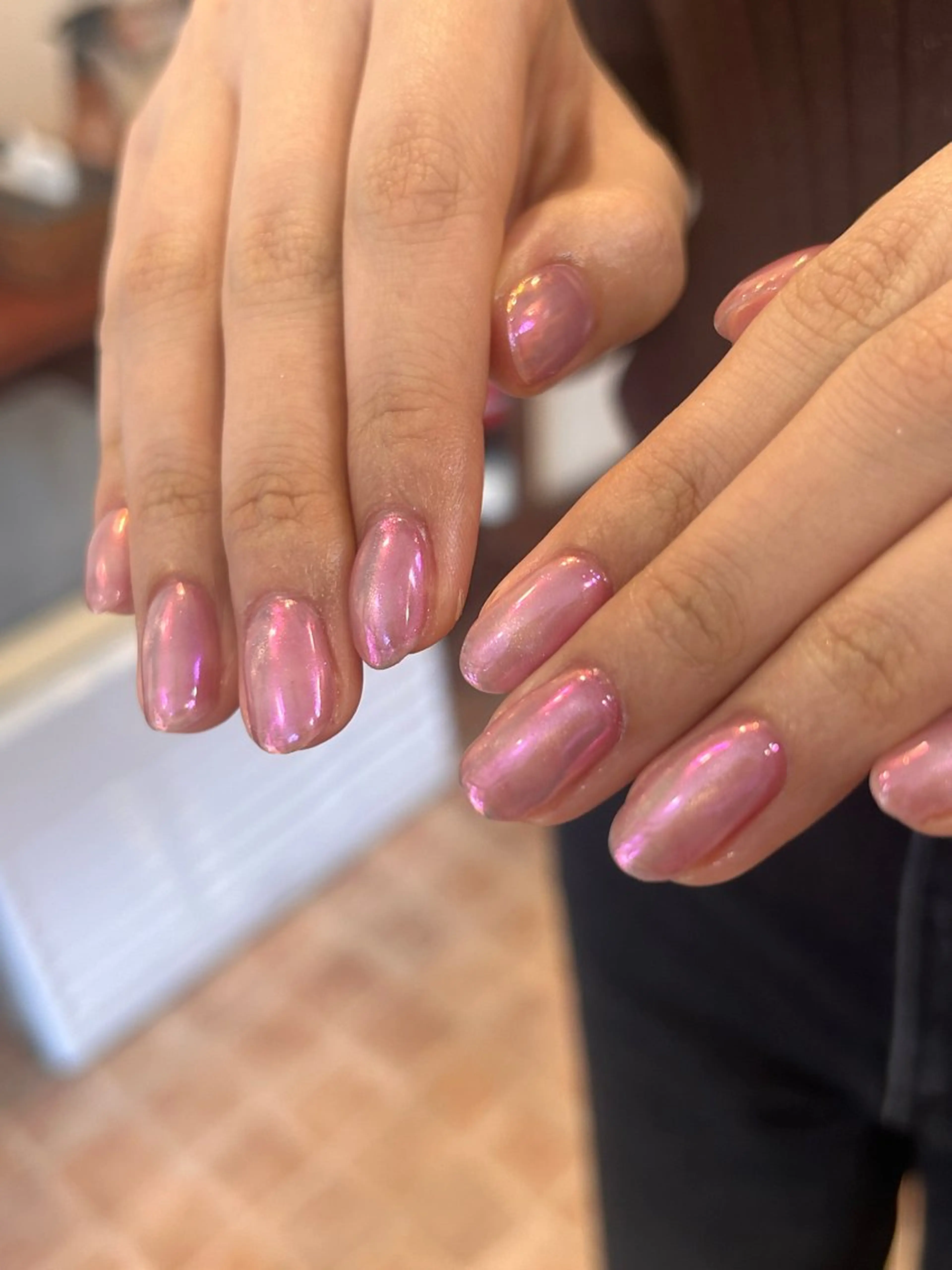 ネイル オーロラネイル キラキラネイル マグネットネイル 小野寺 千尋のネイルデザイン