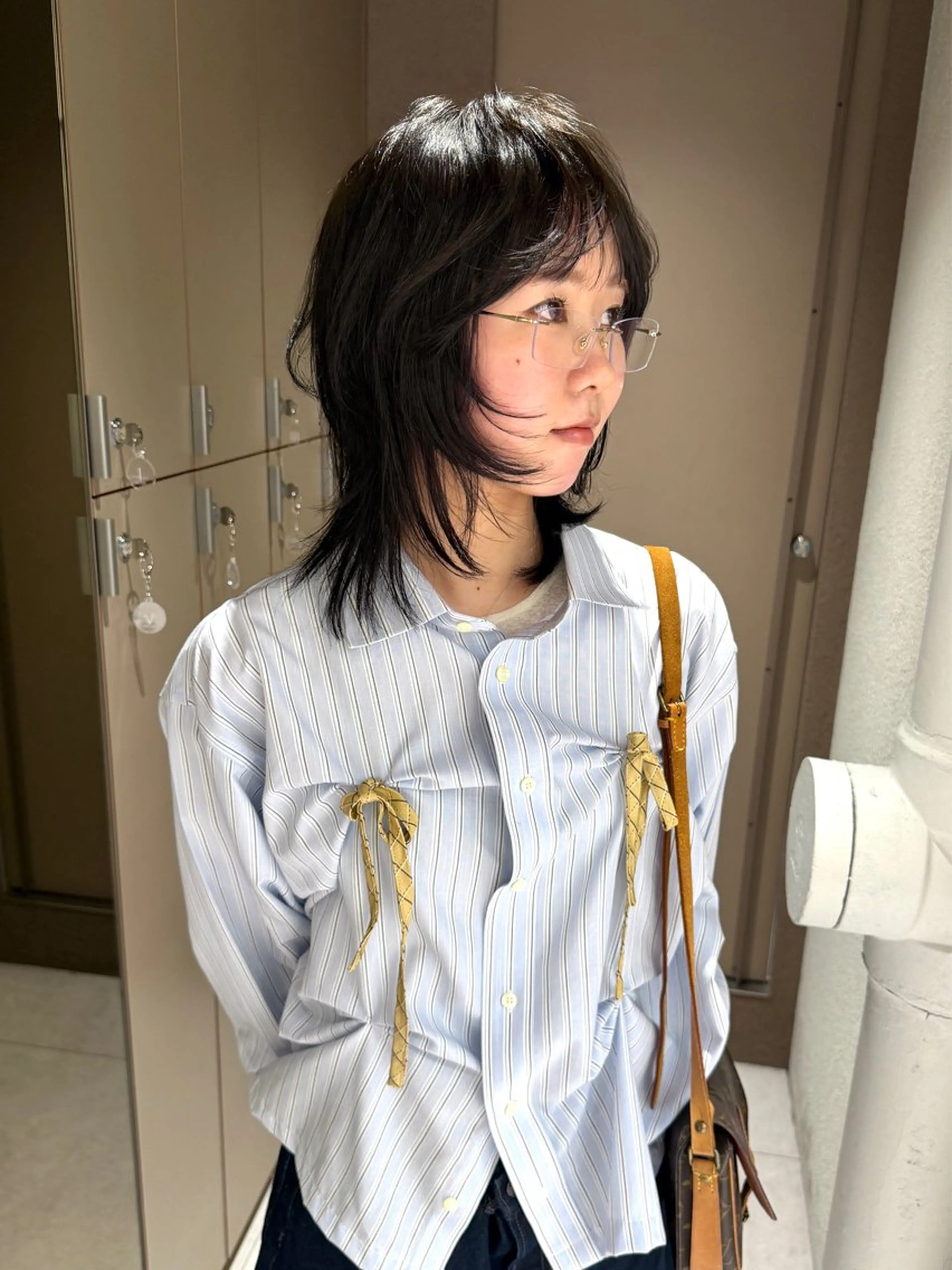 ミディアム ウルフカット rino🤍 恵比寿レイヤーカットのヘアスタイル