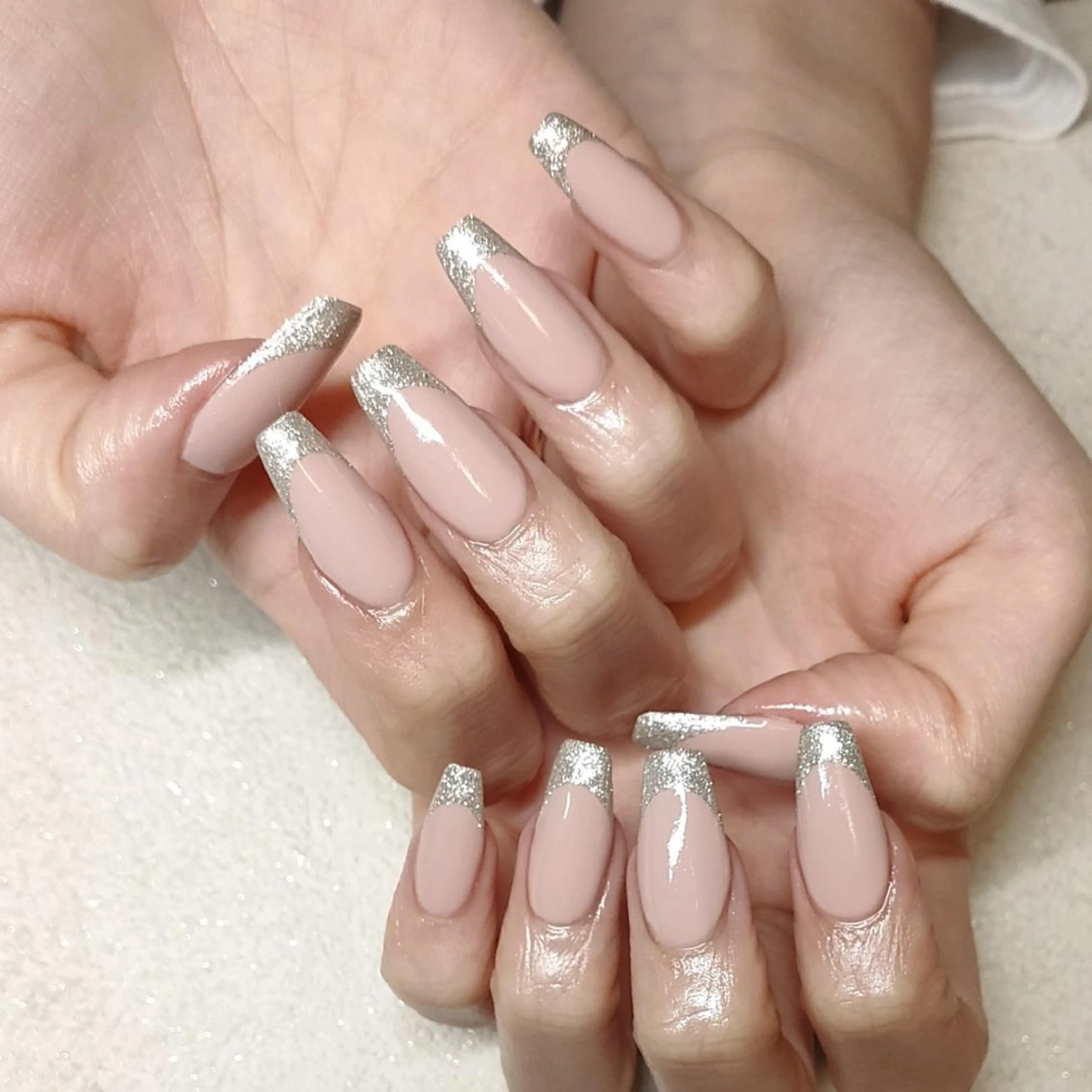 フレンチスカルプ+ジェルコート(ジェルオフorスカオフあり)♡深爪可♡深爪矯正♡の写真