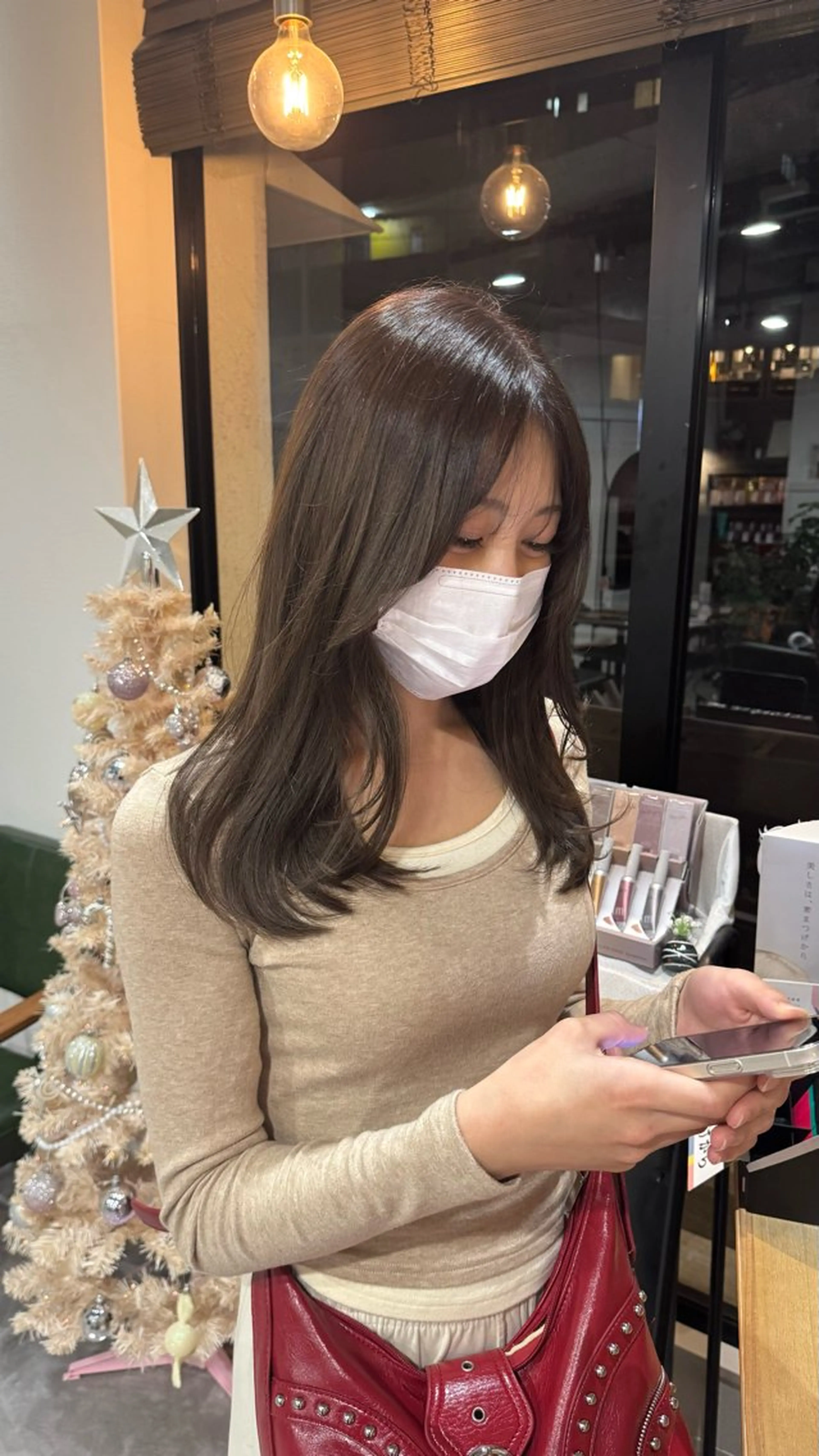 ミディアム 平尾/艶カラー/ アッシュ系/中川誠大のヘアスタイル