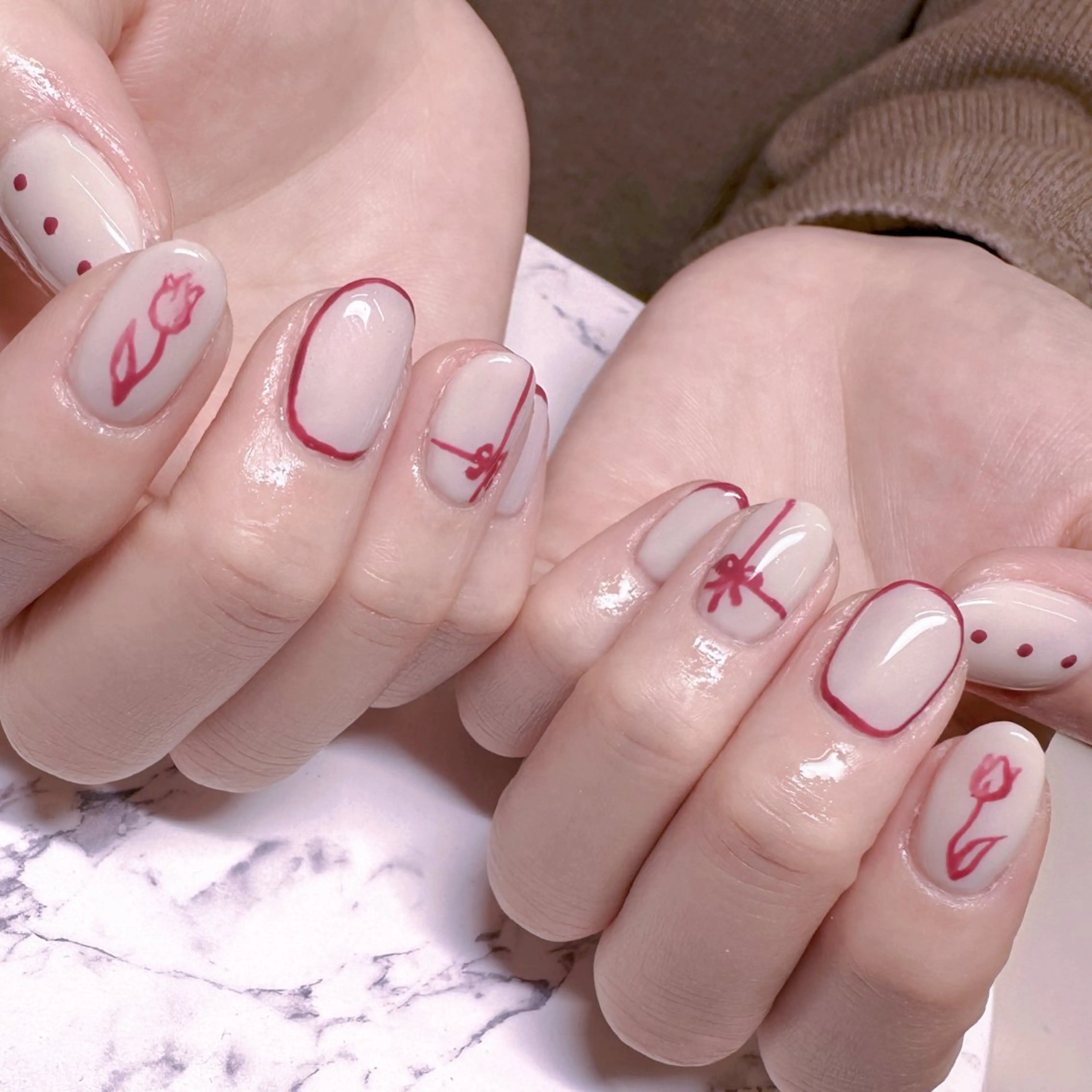 ネイル I_p4ce 🍊あい🍊のネイルデザイン