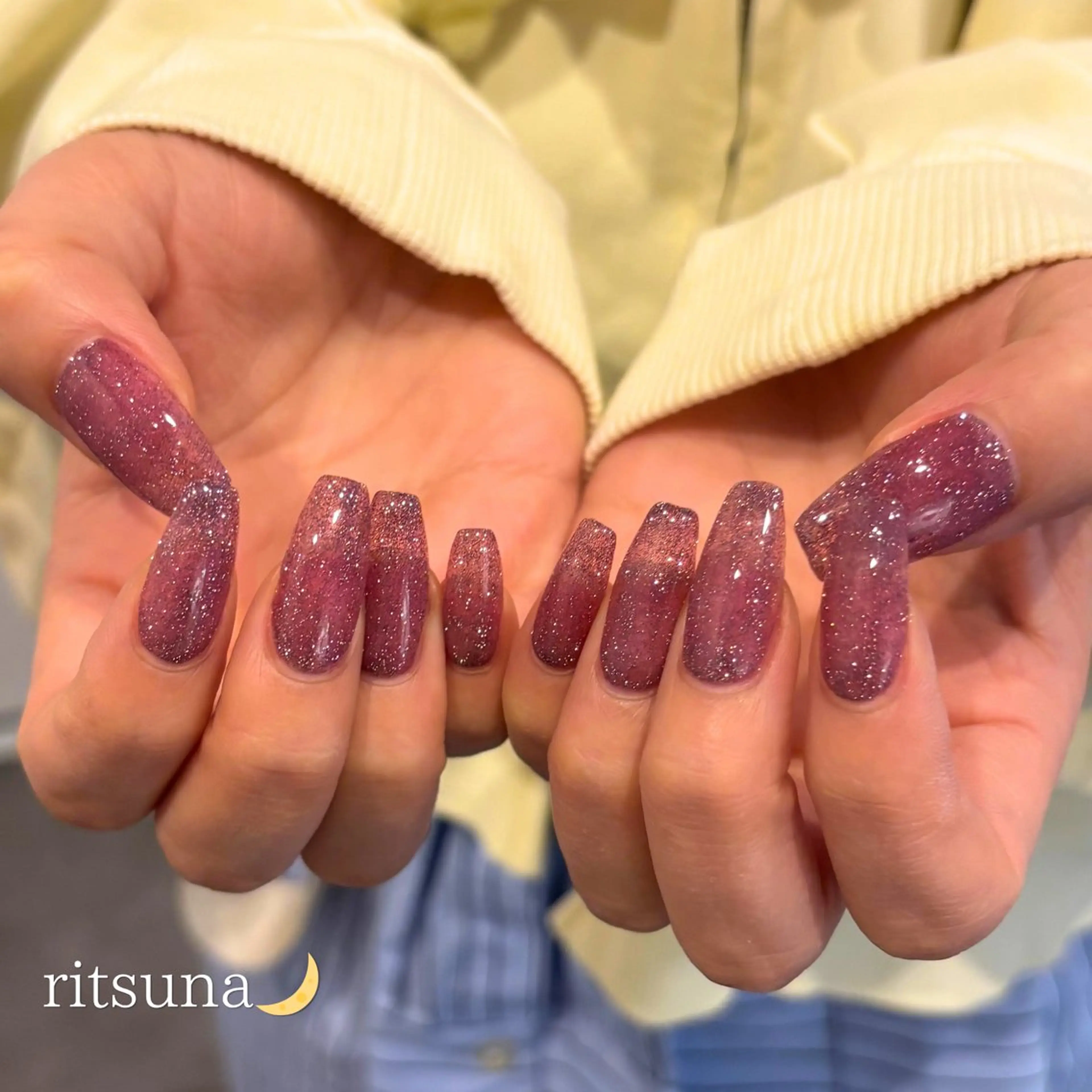 ネイル ハンドネイル ritsuna🌙 nail 堺筋本町のネイルデザイン