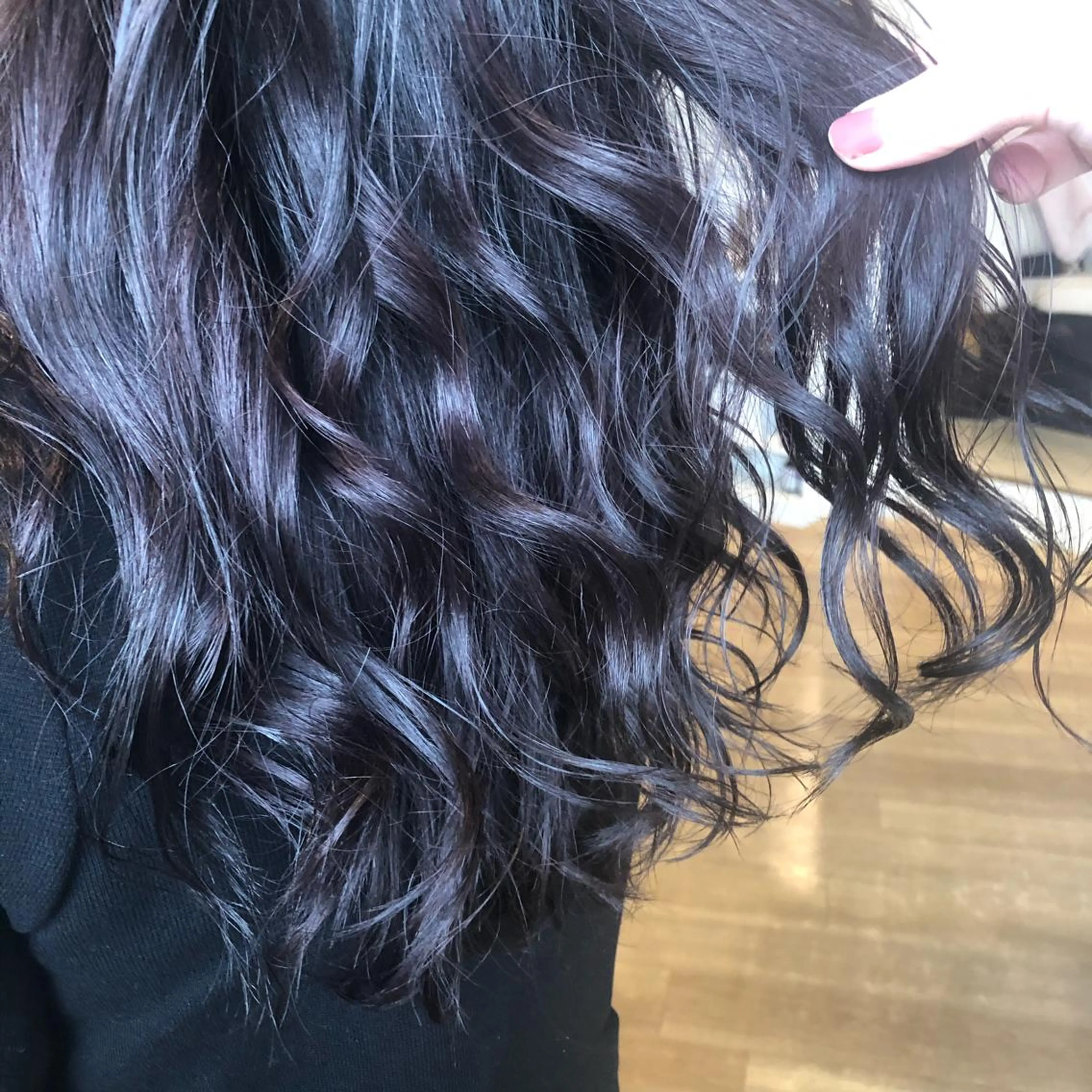 ロング カラー なつき/艶ピンク/ girly hairのヘアスタイル