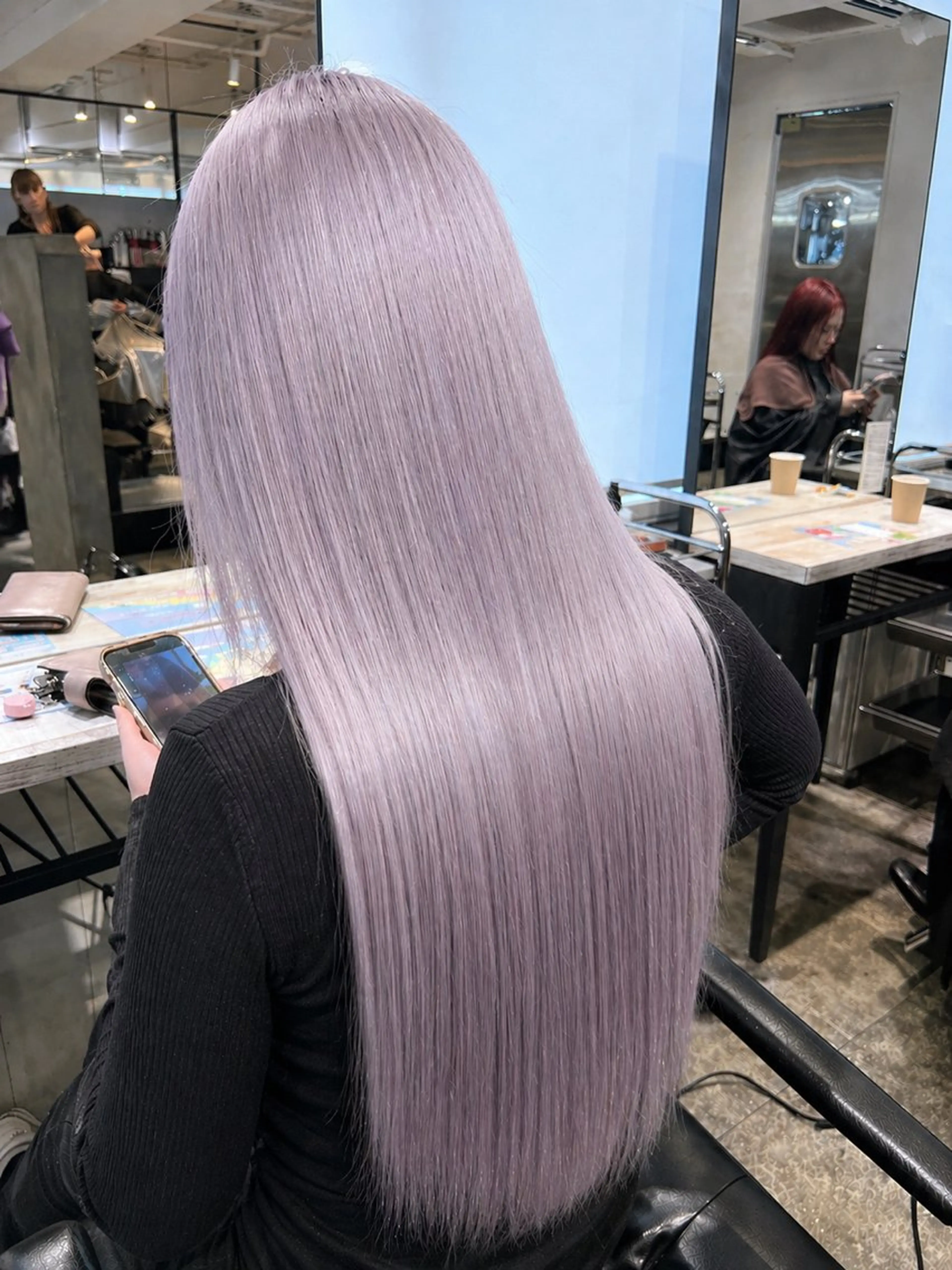 ロング カラー ヘアアレンジ ヘアカラー トリートメント 🍯傷ませないカラー 髪質改善🍯彪雅のヘアスタイル