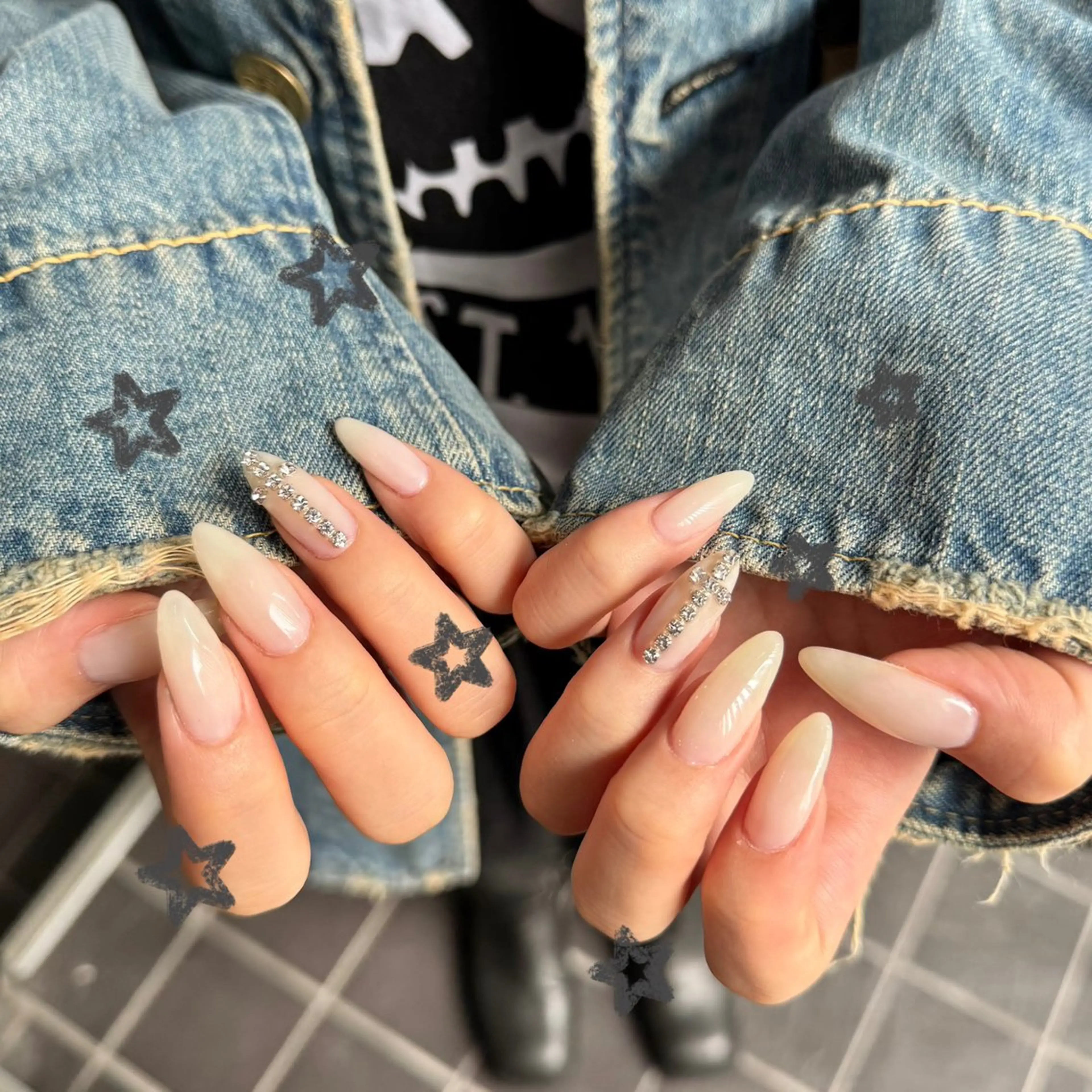 ロング 小川 柚香のネイルデザイン