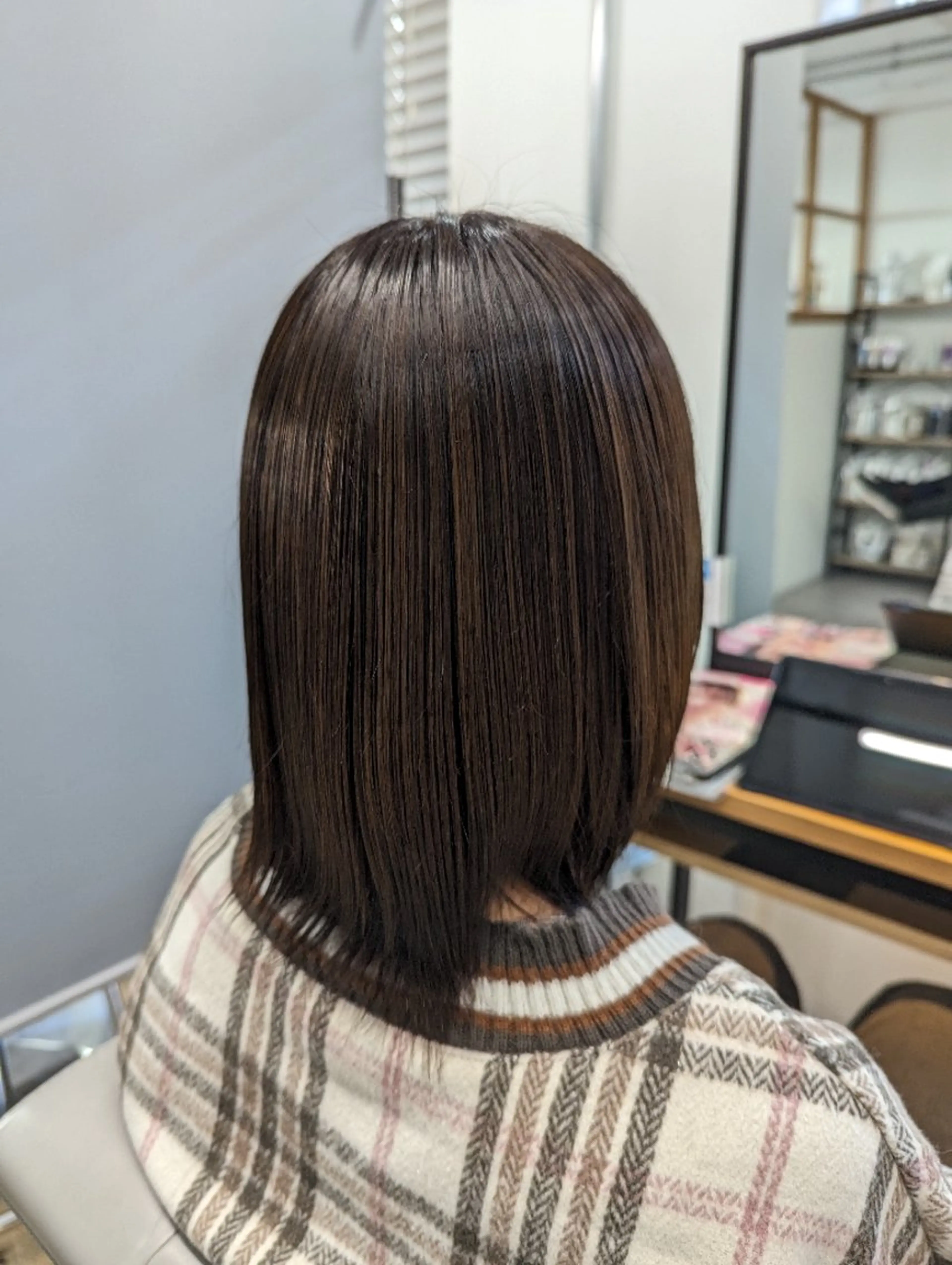 カラー ミディアム アッシュ ブラウンカラー 透明感カラー オレンジ ヘアカラー 縮毛矯正 トリートメント Kokeshi/吹上 /Rymlhairのヘアスタイル