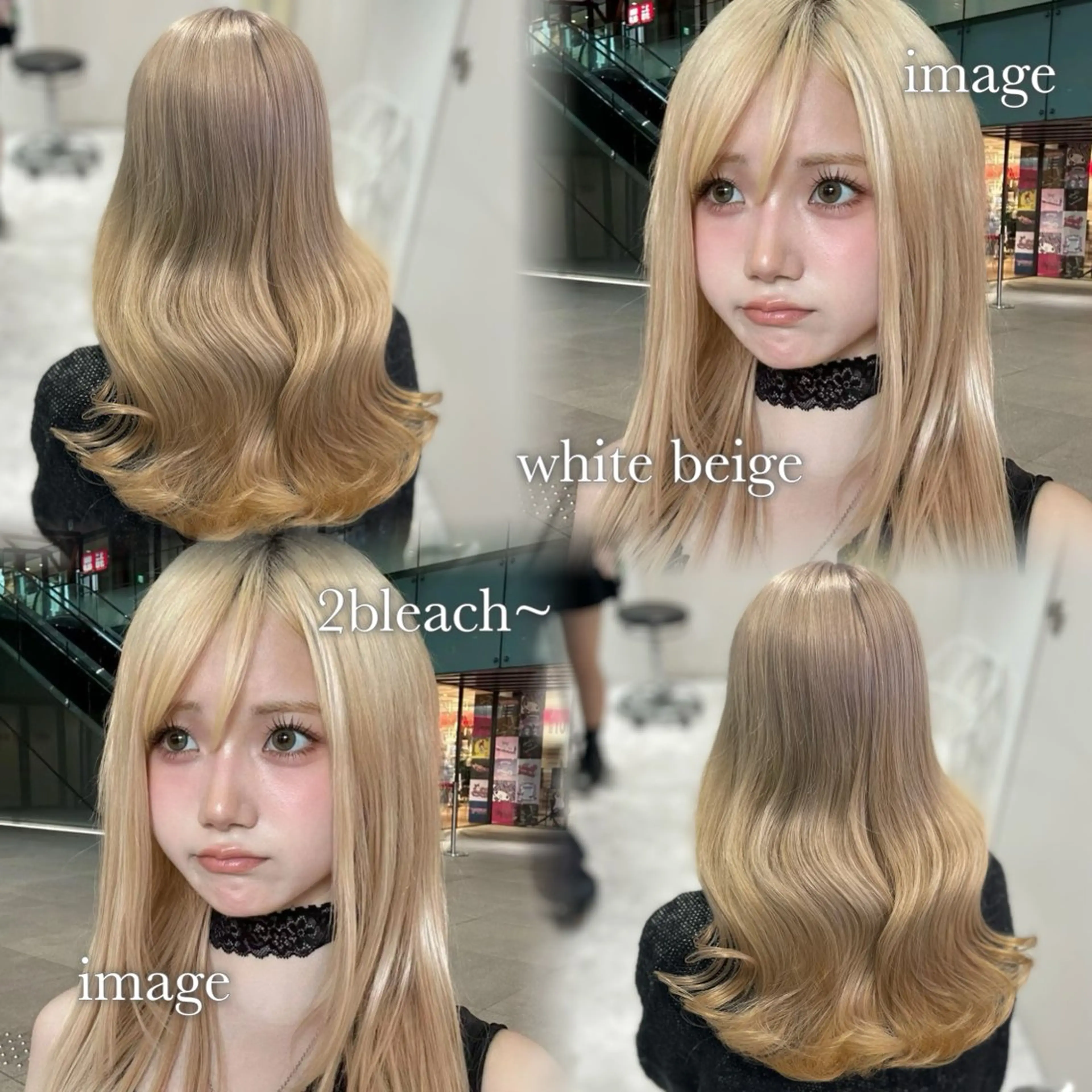 ロング カラー 色落ち綺麗🩰ハイ トーン🎀RINKAのヘアスタイル