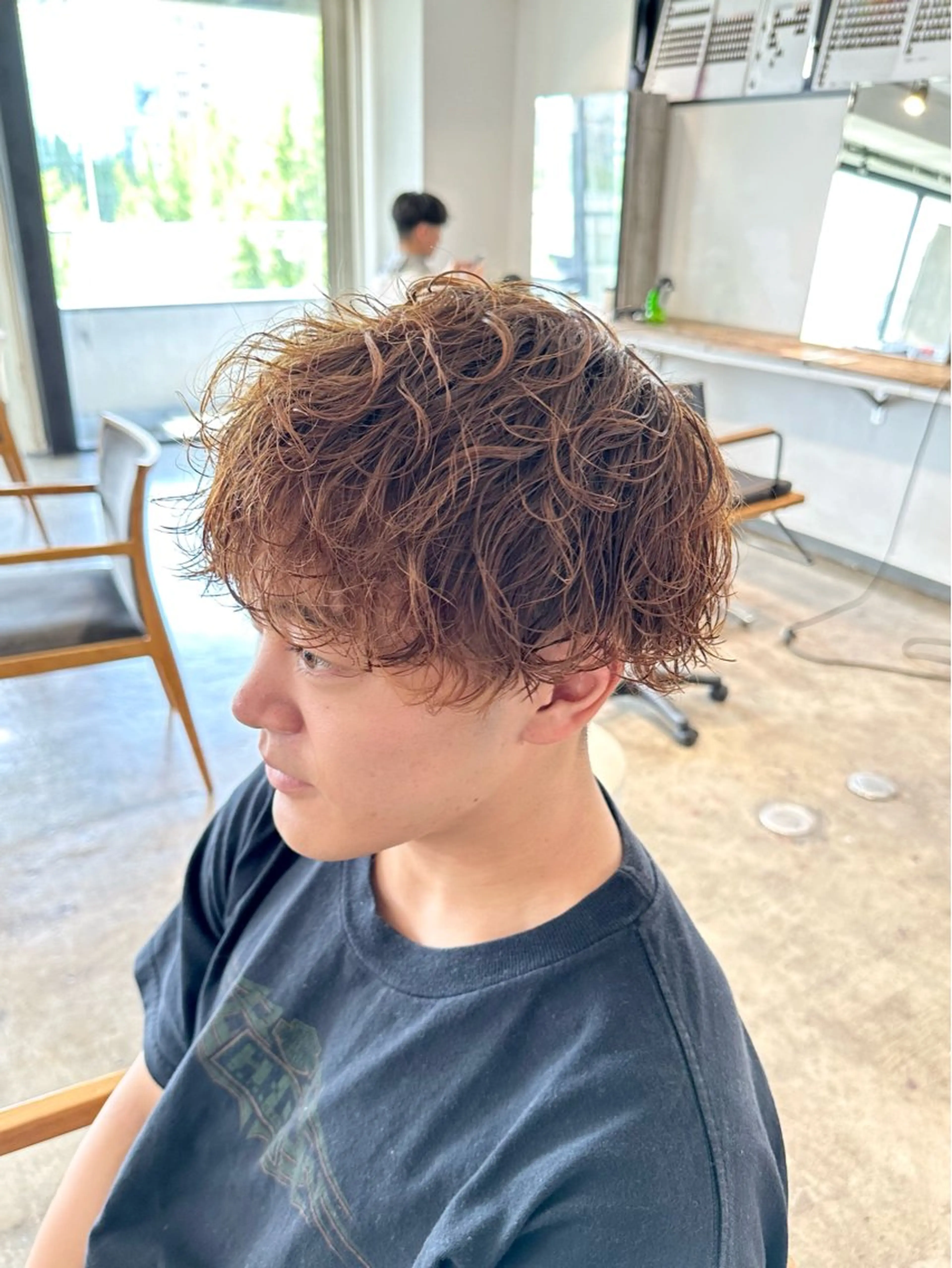 カラー メンズ マッシュ メンズパーマ ブラウンカラー 外国人風カラー カット ヘアカラー 骨格補正施術/メンズ 専門美容師/YUYAのヘアスタイル