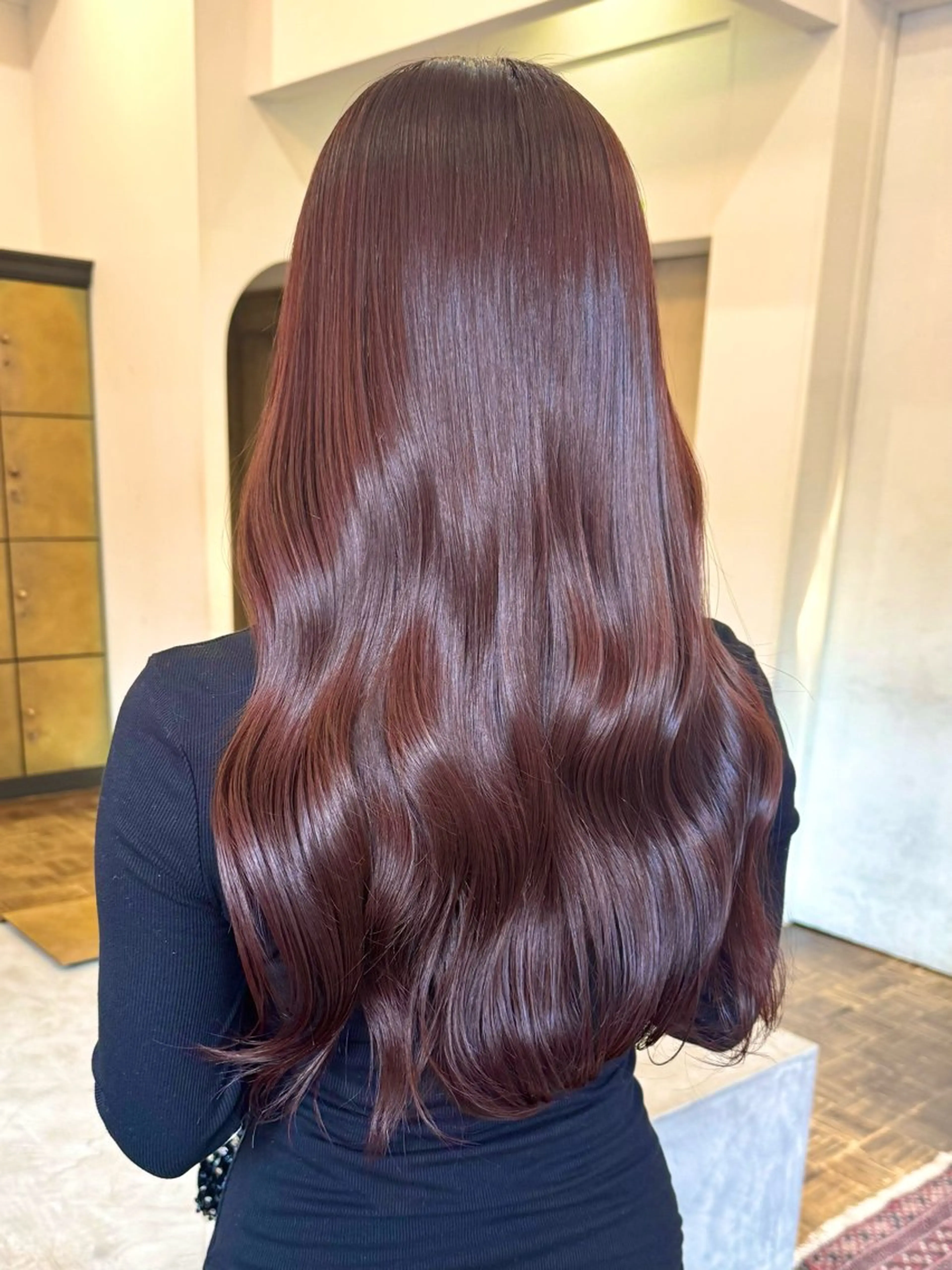 ロング パープルカラー オオタ ユキのヘアスタイル