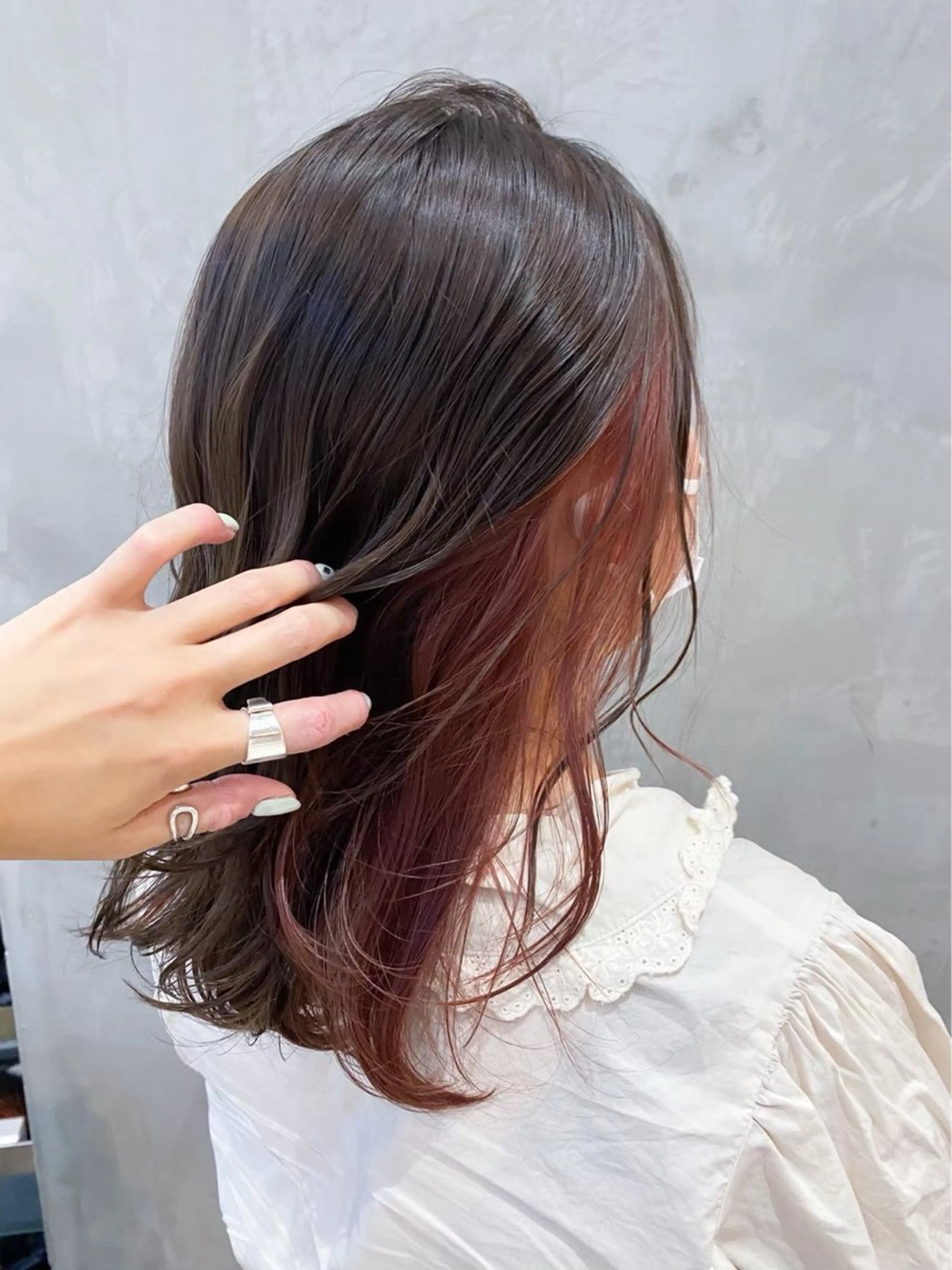 セミロング カット ヘアカラー トリートメント 顔周りcut・ご相談 ＝新宿しずく🇰🇷のヘアスタイル