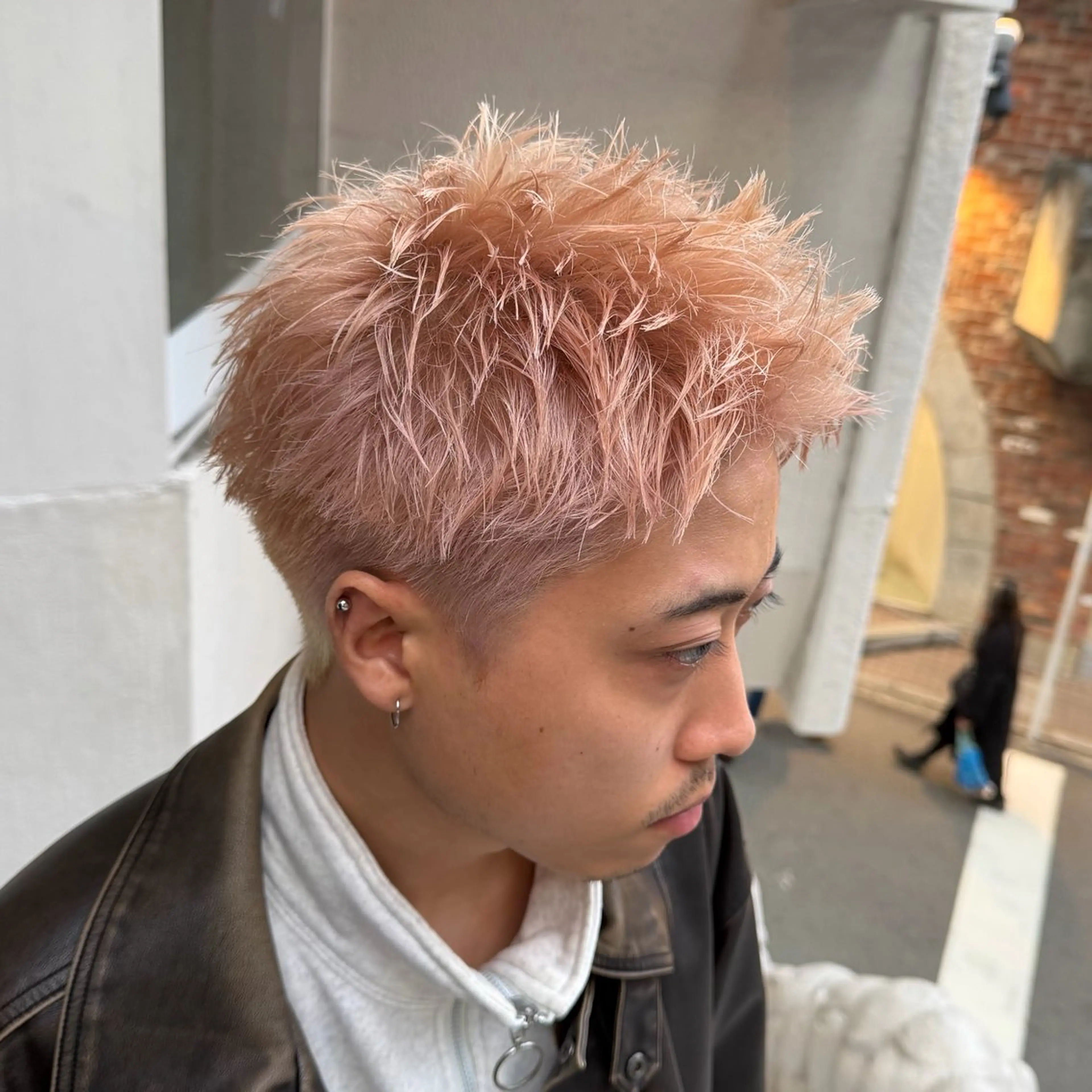 ショート カラー メンズ カット ヘアカラー 梅田/メンズパーマ /短髪/田中崇奨のヘアスタイル