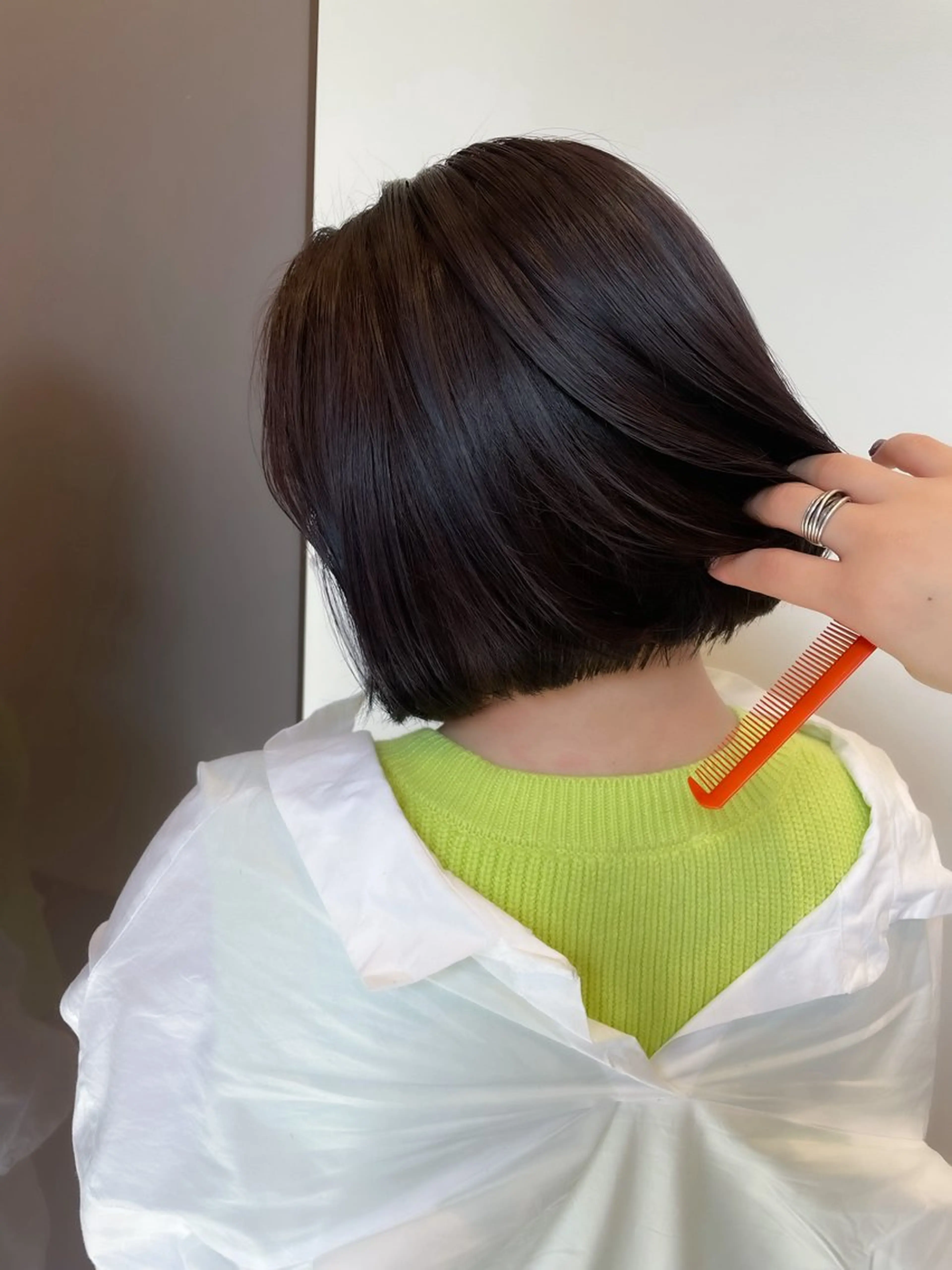 ショート カラー ヘアアレンジ ミニボブ/ブリーチ 🌈MISATOのヘアスタイル