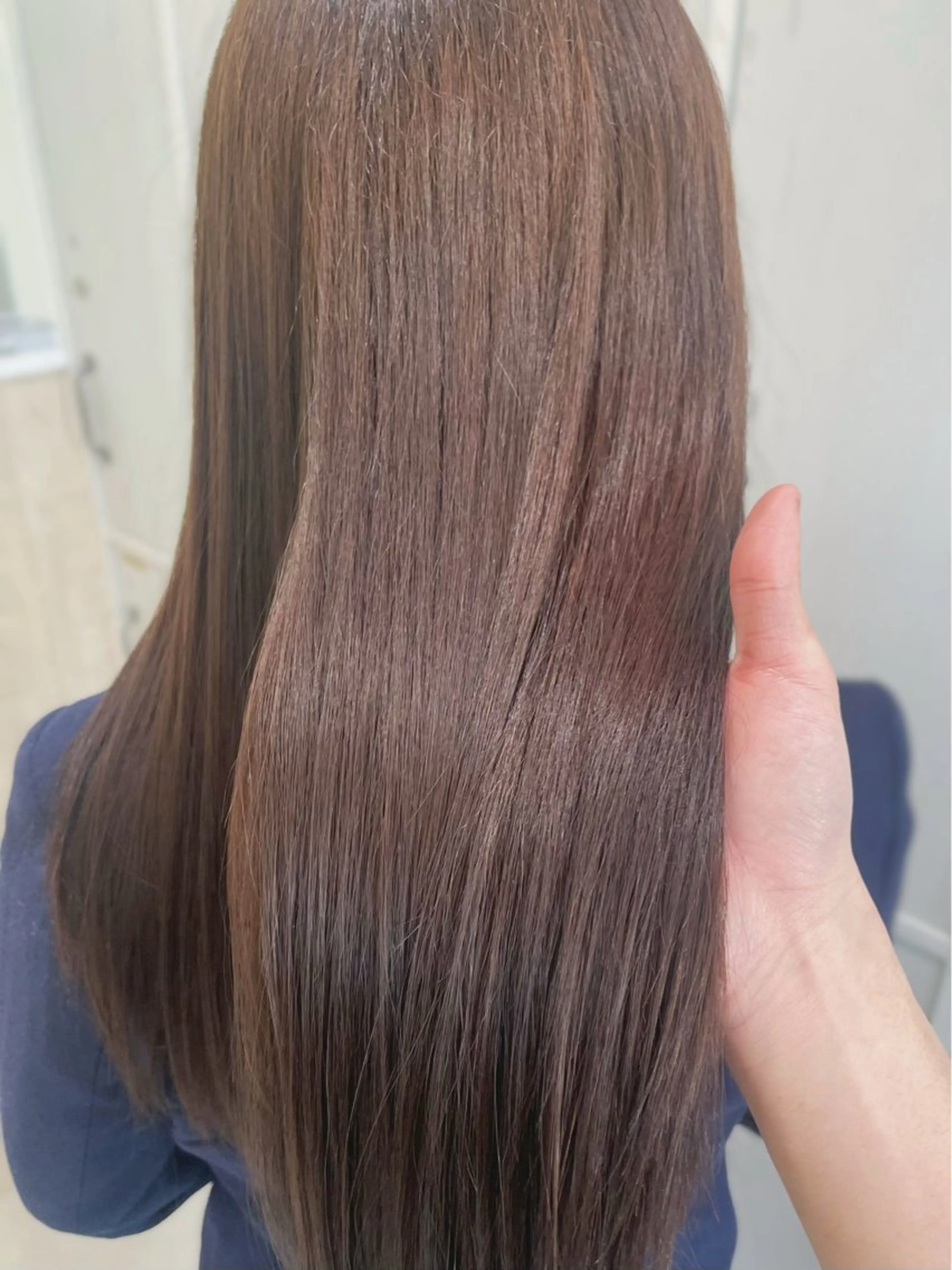 ロング カット ヘアカラー トリートメント かずや🍀/髪質改善 /艶髪カラー/眉毛のヘアスタイル