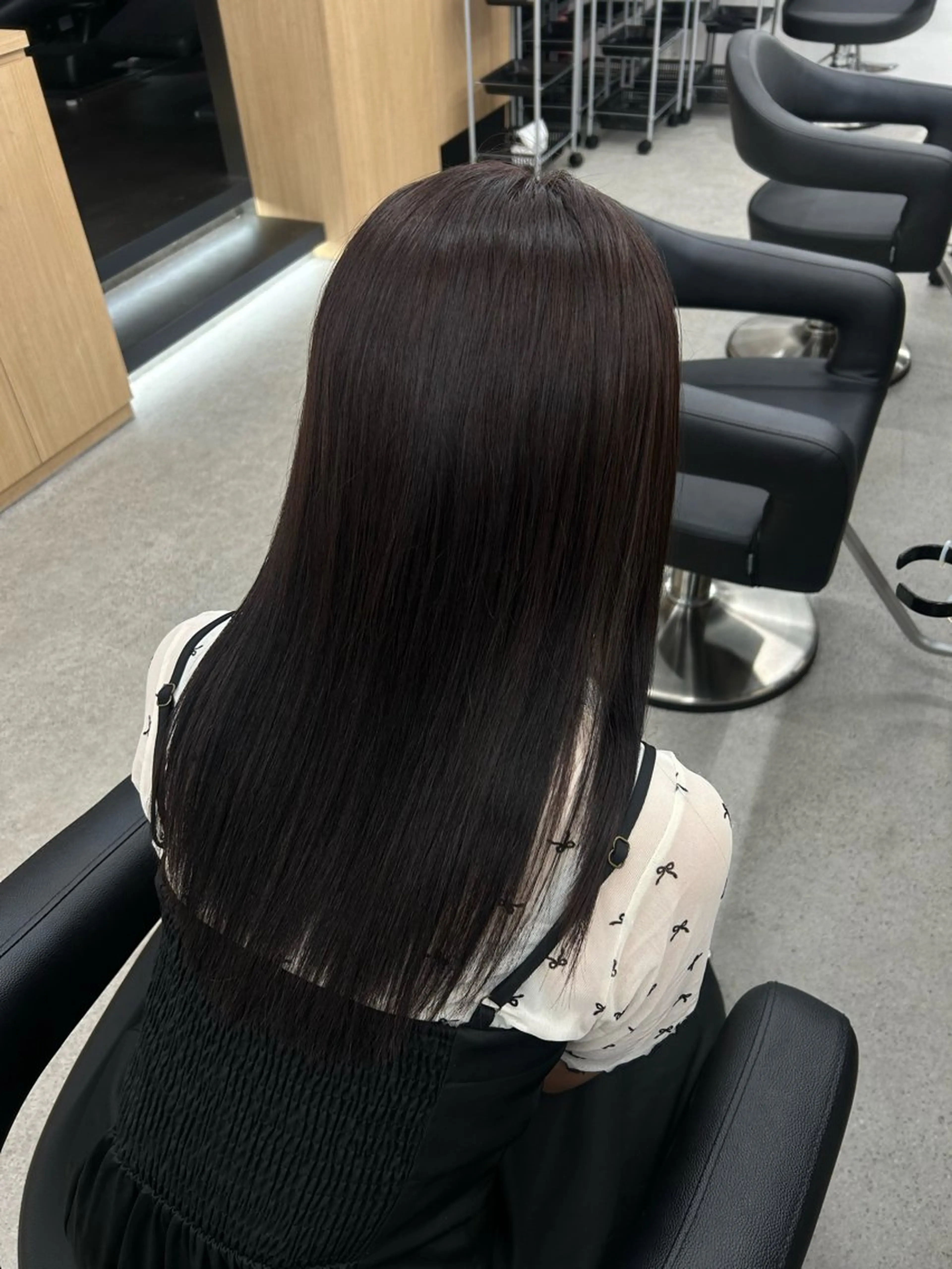 セミロング カラー 愛結 暖色カラー🎀🩰のヘアスタイル