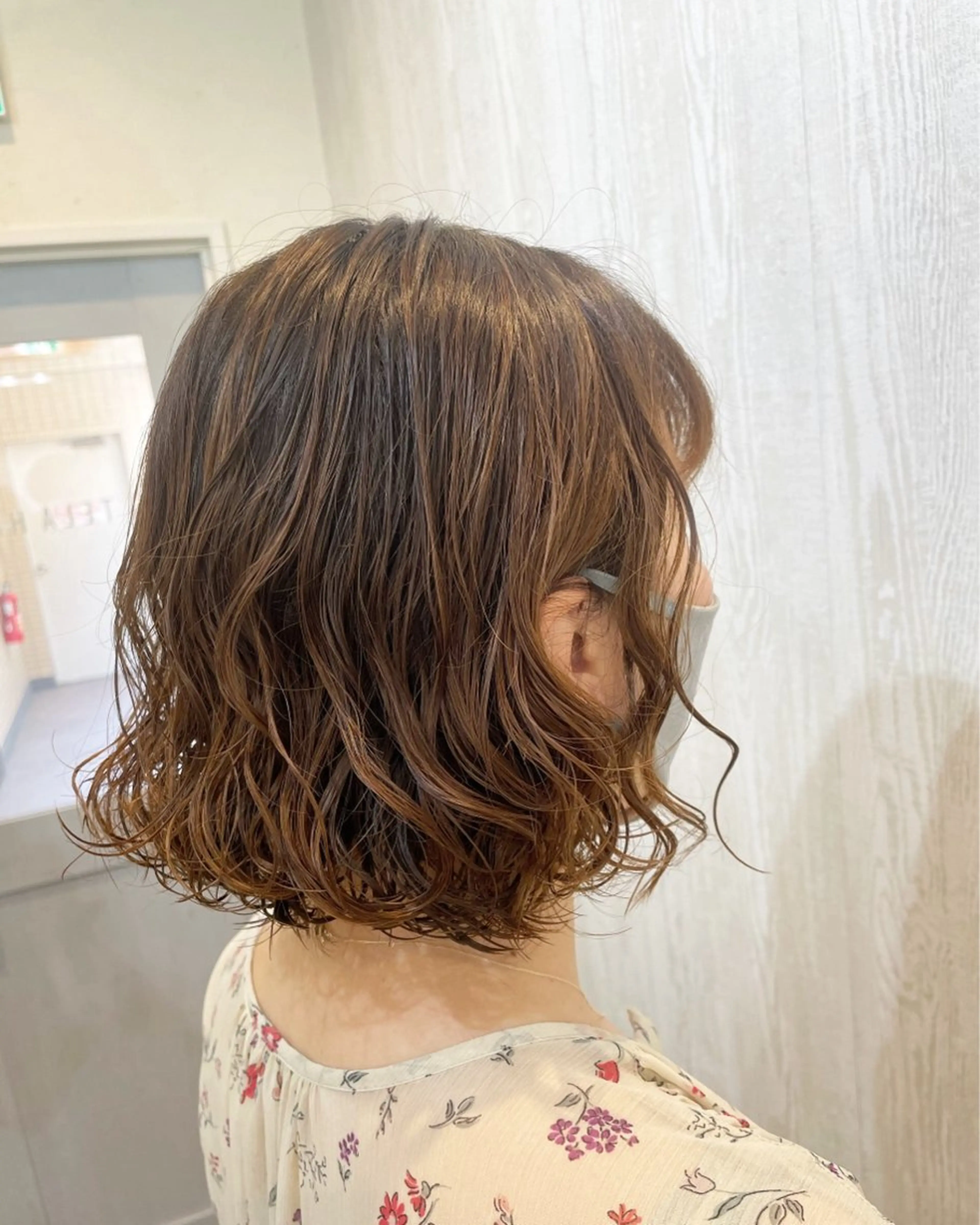 ショート パーマ 赤坂 有季のヘアスタイル