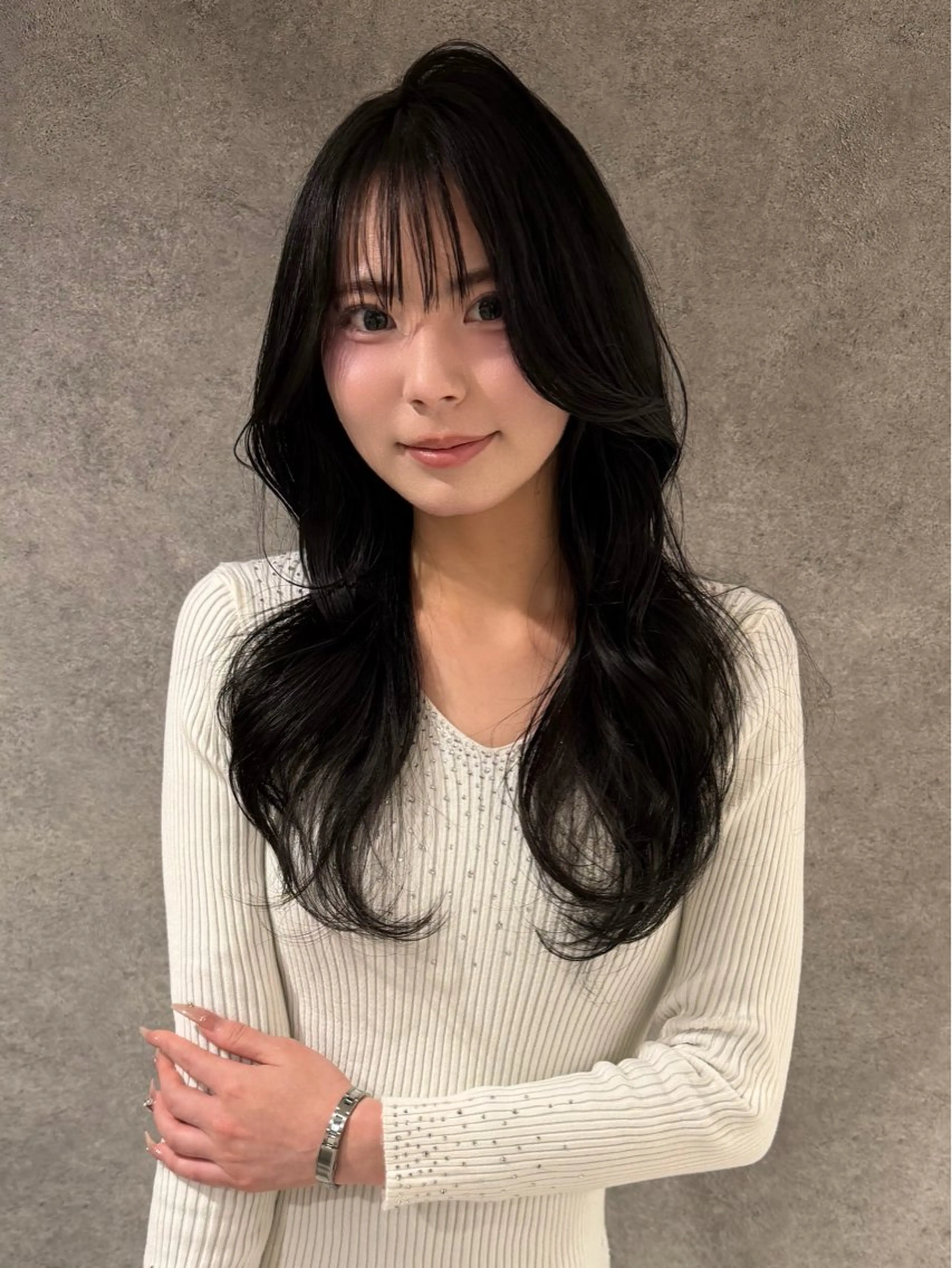 ロング カット ヘアカラー トリートメント 髪質改善縮毛矯正 ◽️河野泰貴のヘアスタイル