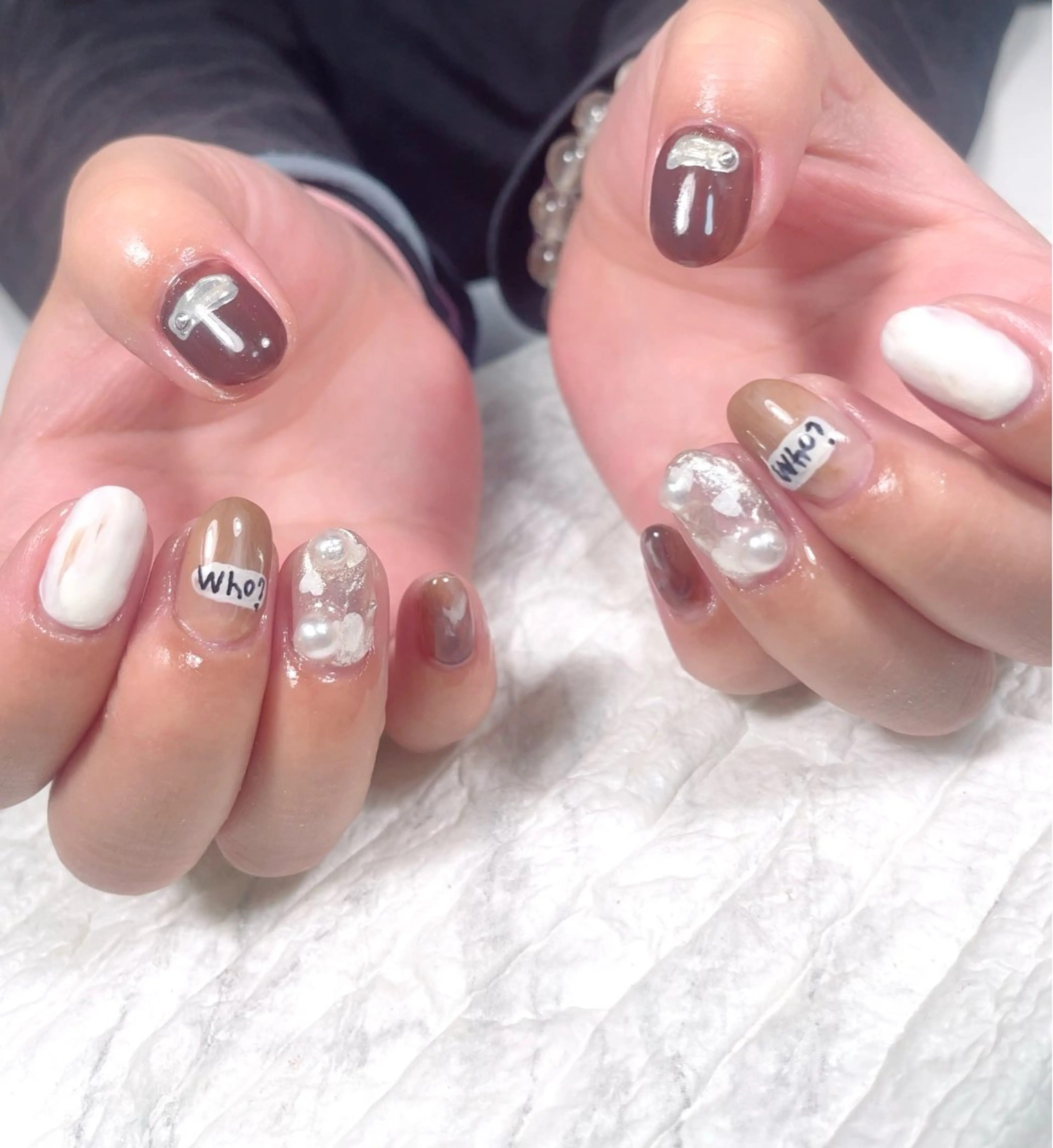 【オフ込】ハンド　ミニモ限定　色変え可能✨1番人気♡マグネットもmは＋500円の写真