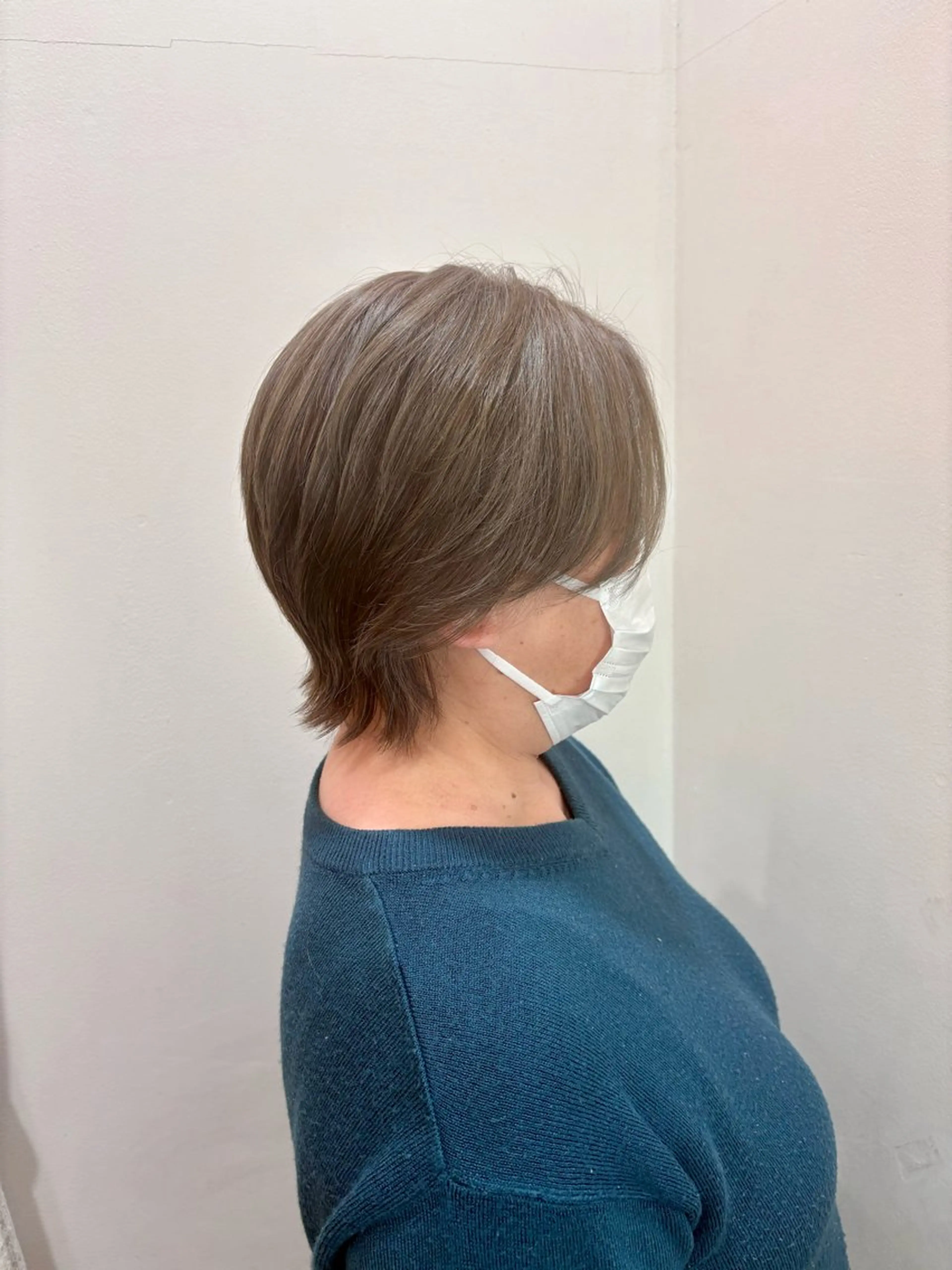 ショート くびれヘア ショートヘア 🎀透明感カラー 🐈ナズナのヘアスタイル