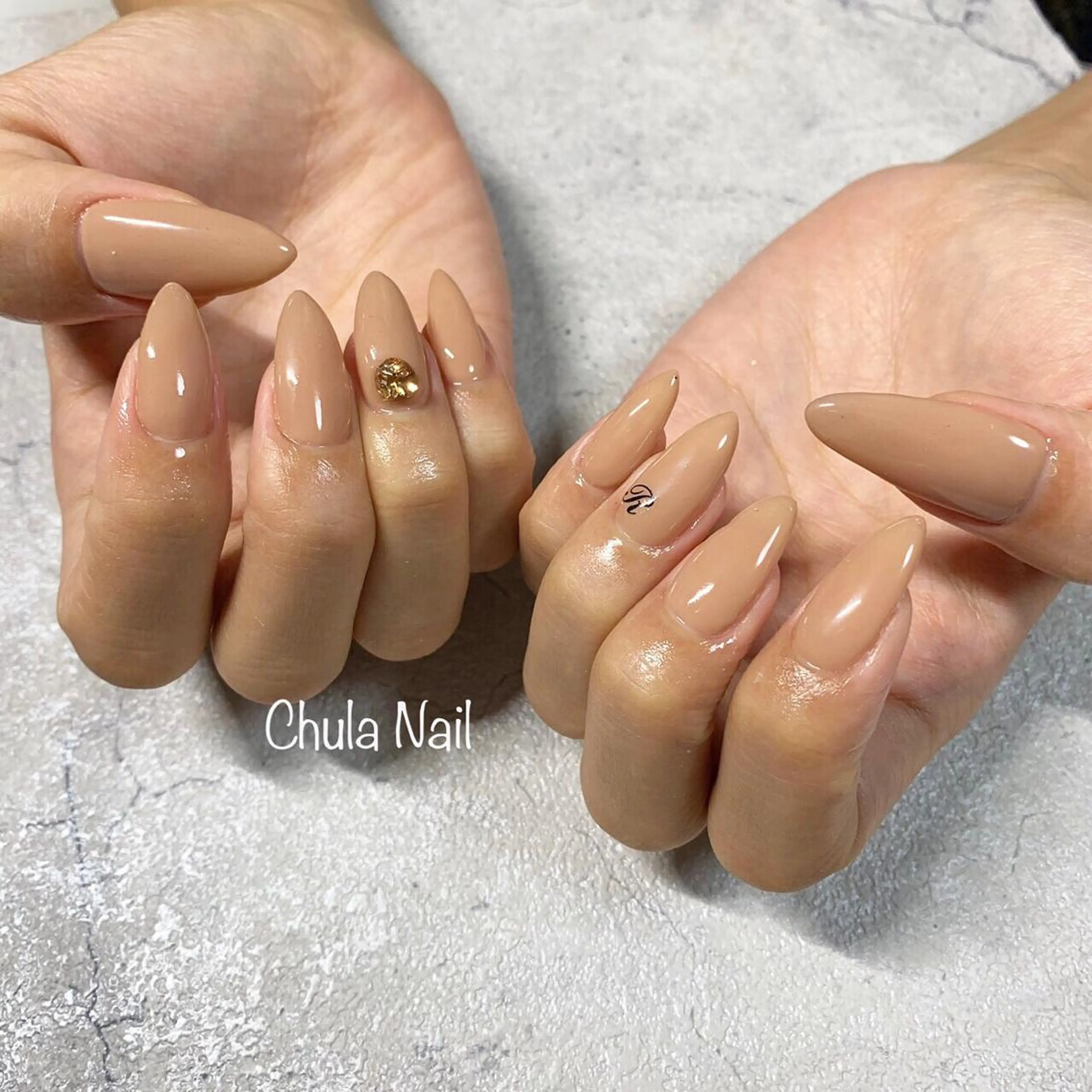 ネイル ストーンネイル ハンドネイル ëmma nail_ by chulaのネイルデザイン