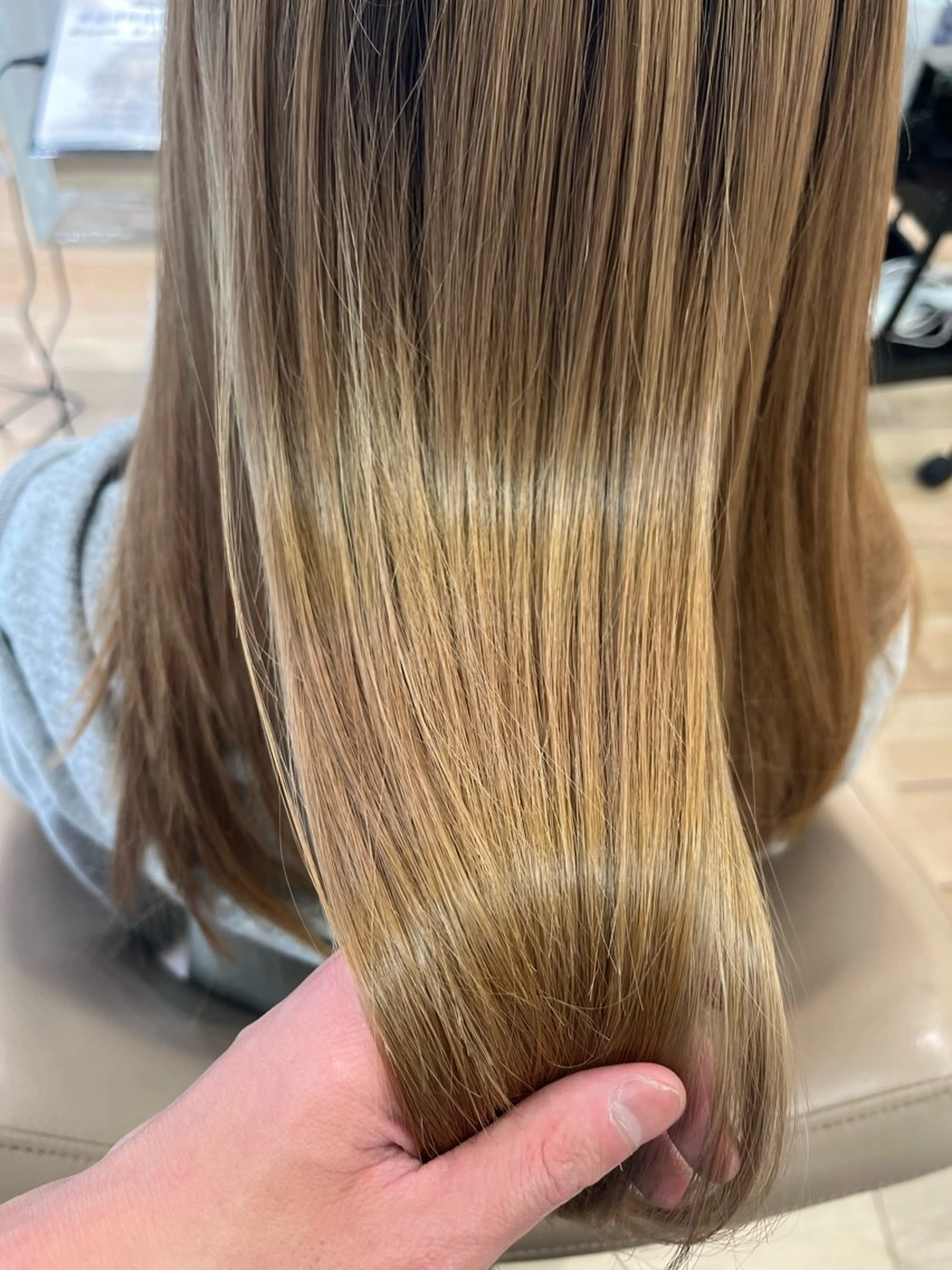 セミロング パーマ 縮毛矯正 縮毛矯正 斉藤 翔平のヘアスタイル