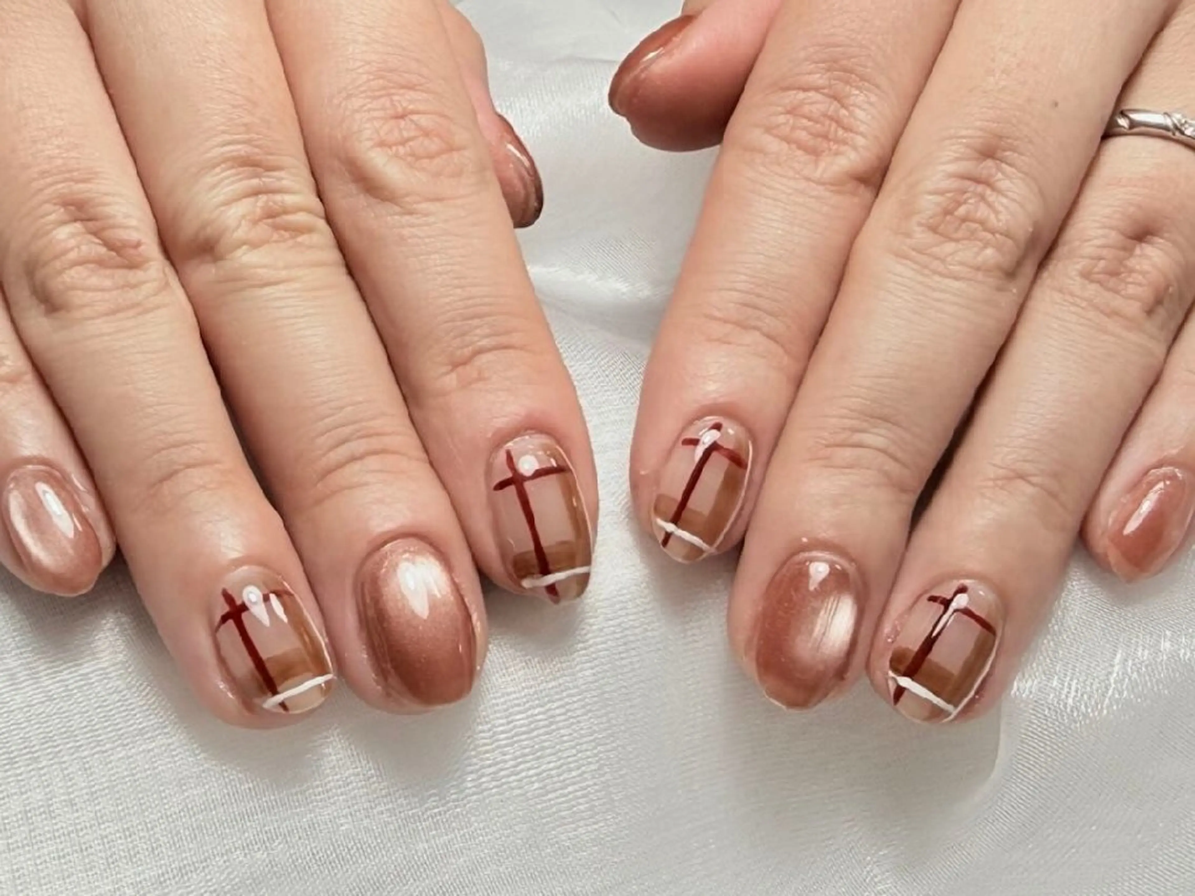 ネイル チークネイル 長さ出し フレンチネイル グラデーション マグネットネイル ハンドネイル ハンドケア 💕Dreamy KIYO💕のネイルデザイン