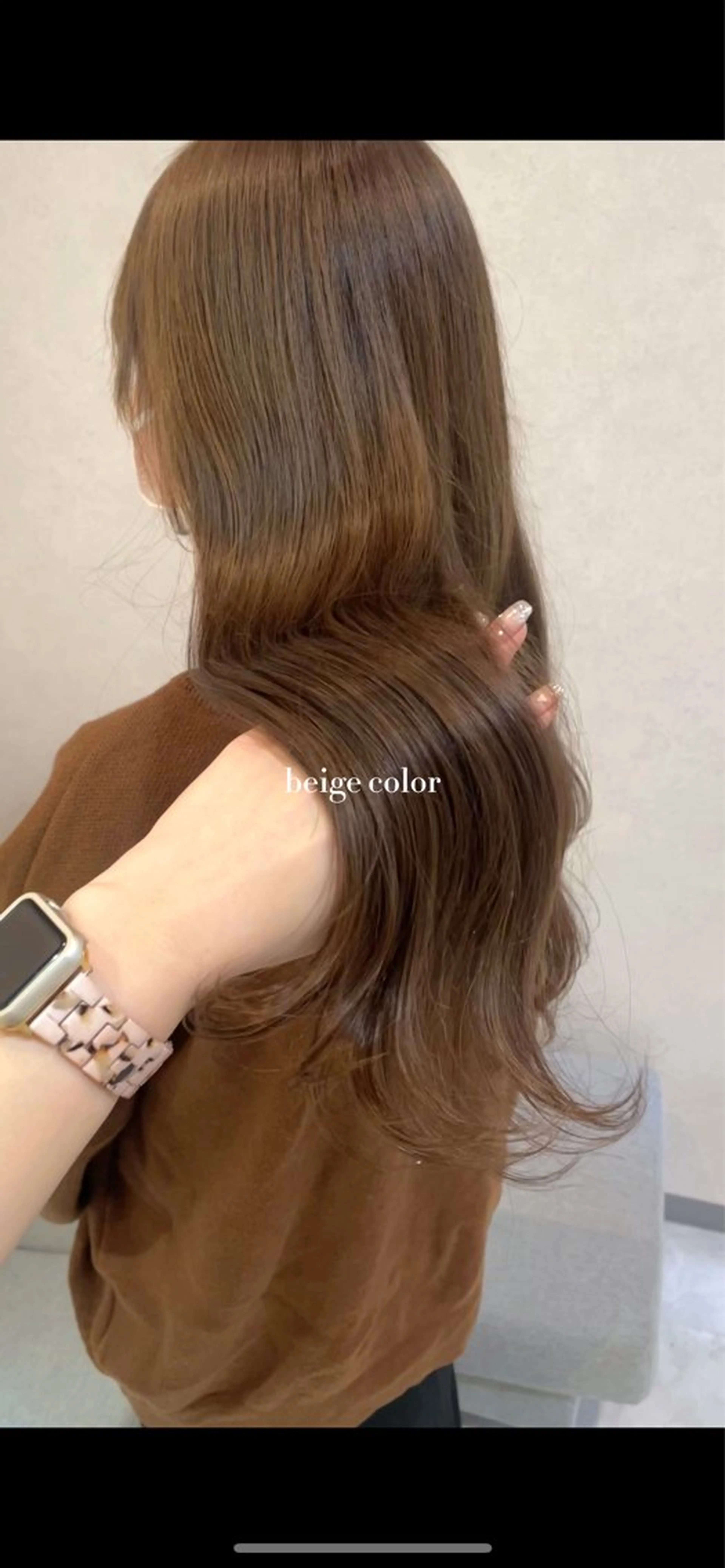 セミロング カラー mareka/顔周り /透明感カラー🤍のヘアスタイル