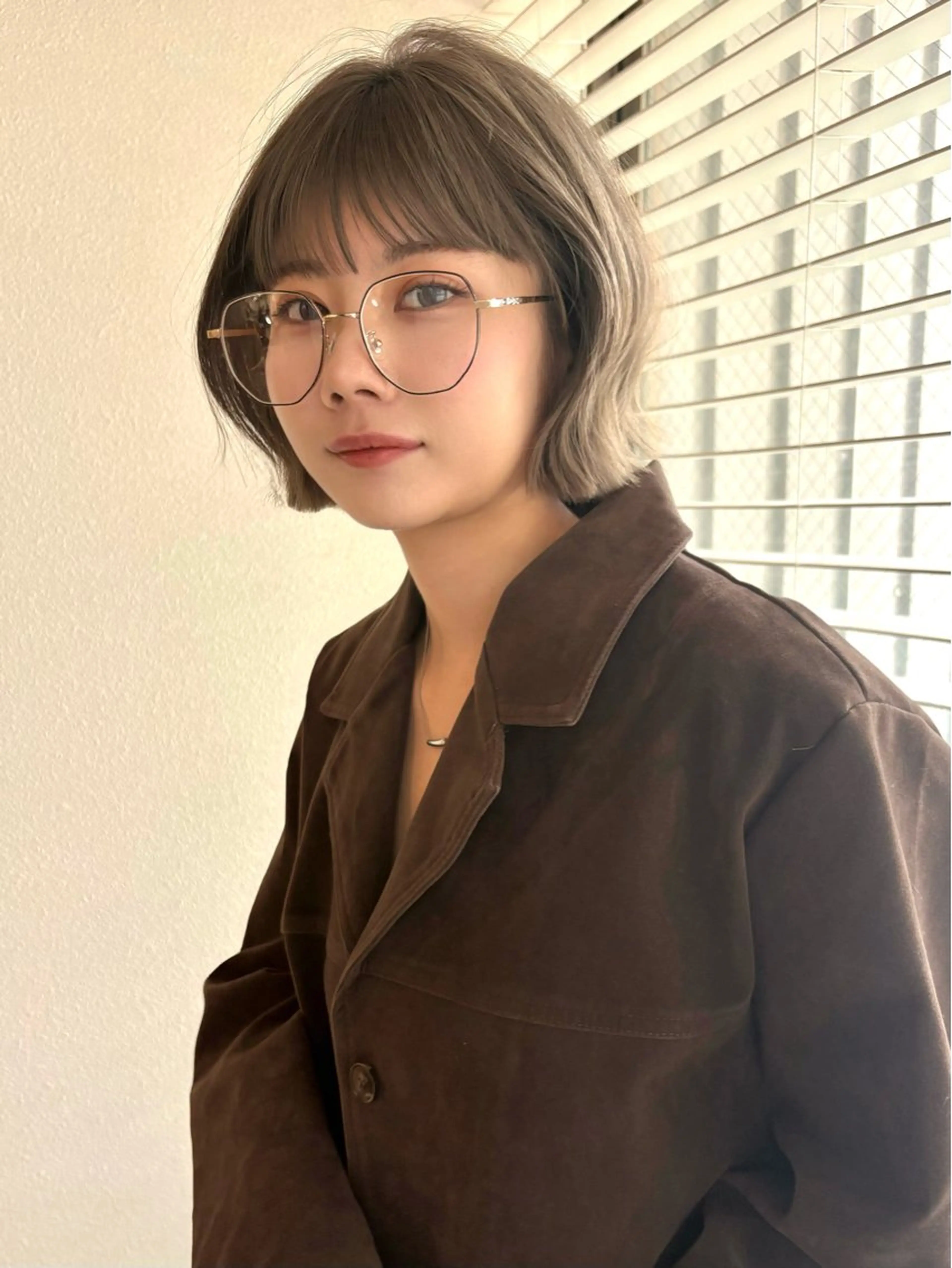 ショート カット ヘアカラー くどうももか 浦和　ショート　ボブのヘアスタイル