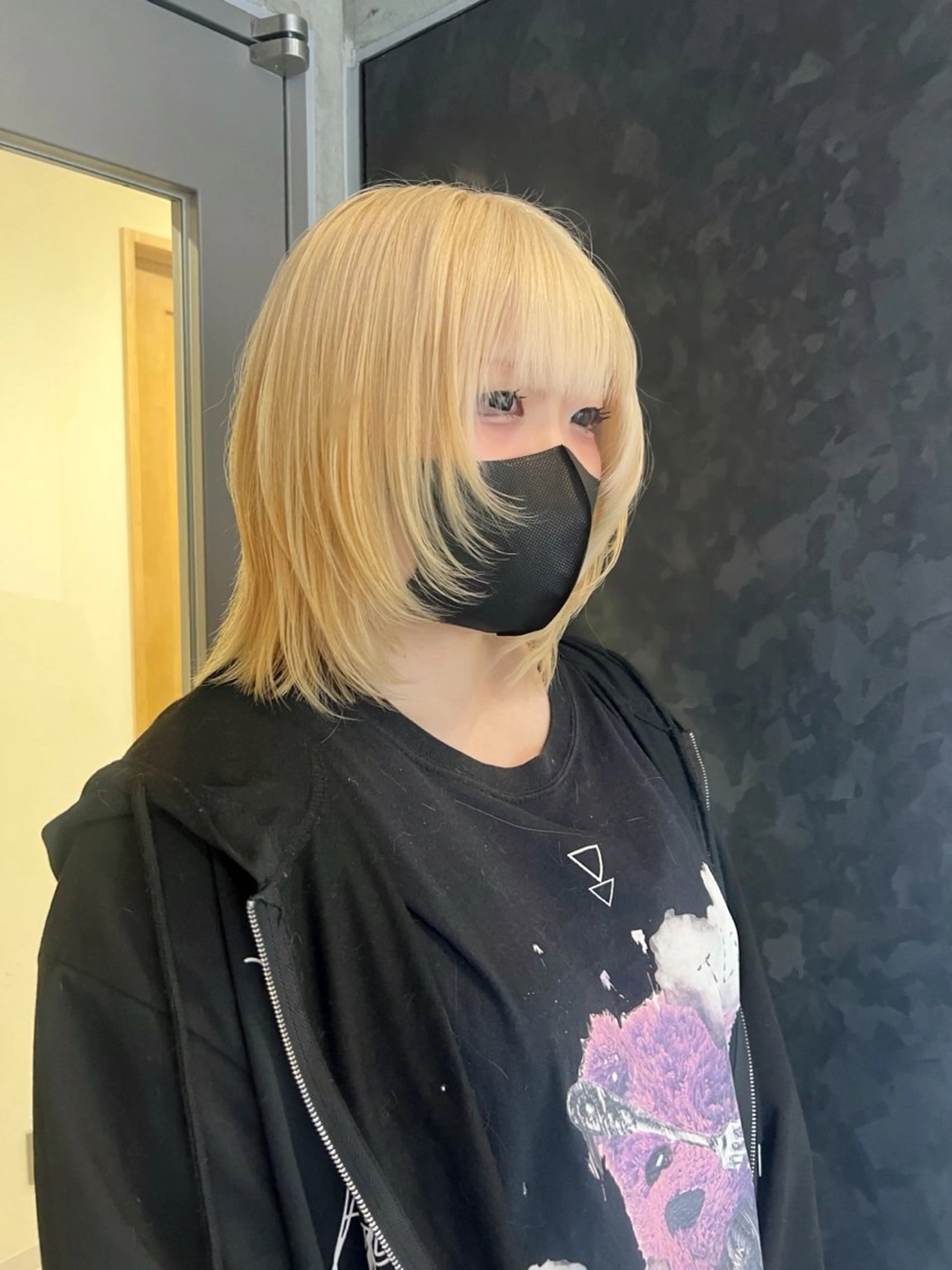 カラー 抜きっぱなしブロンド カット ヘアカラー トリートメント 透明感/血色カラー/ 似合せレイヤー/ゆいのヘアスタイル