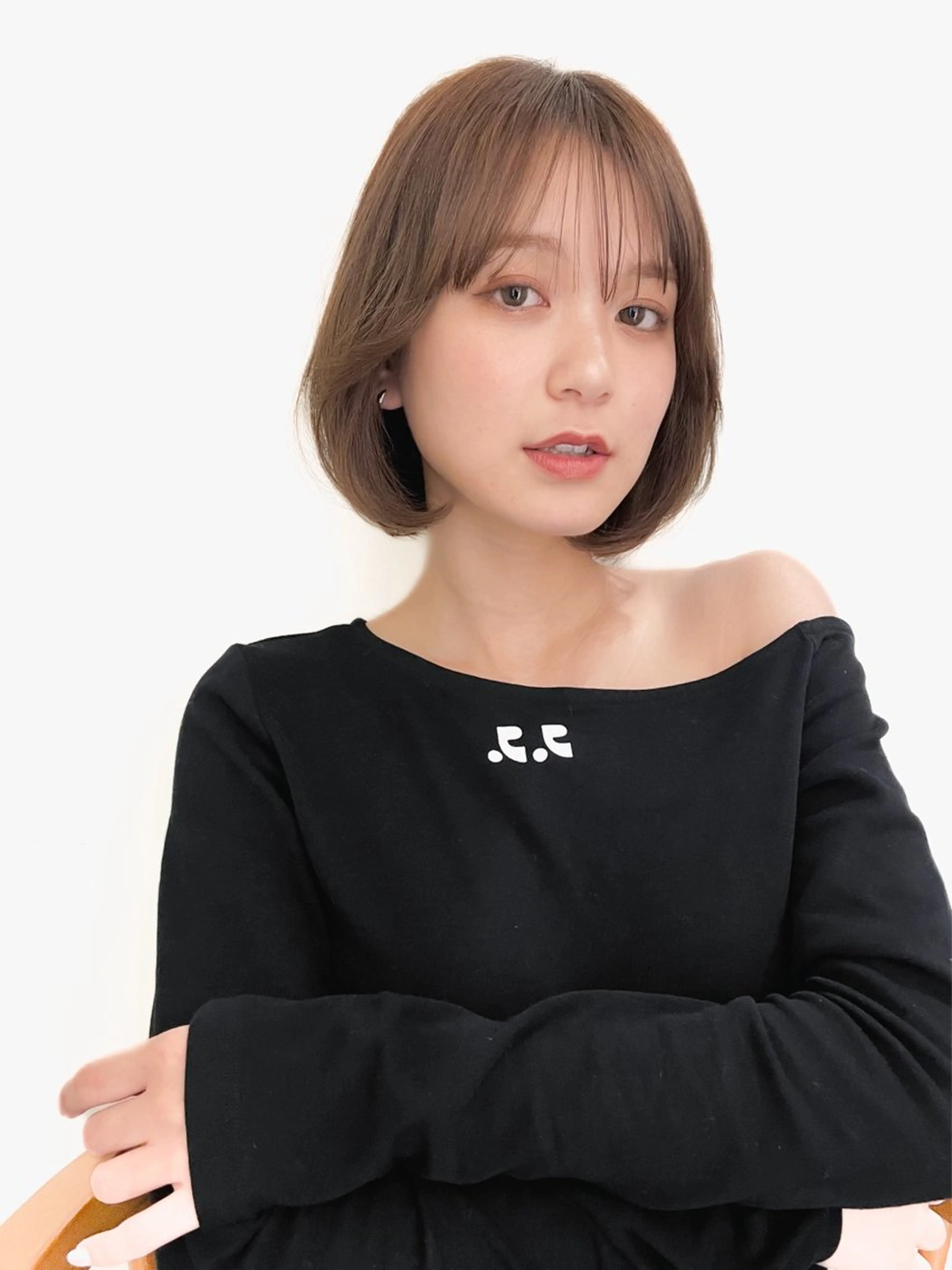 ショート カラー ケアカラー ボブ トリートメント 小顔ボブ jilblanカホのヘアスタイル