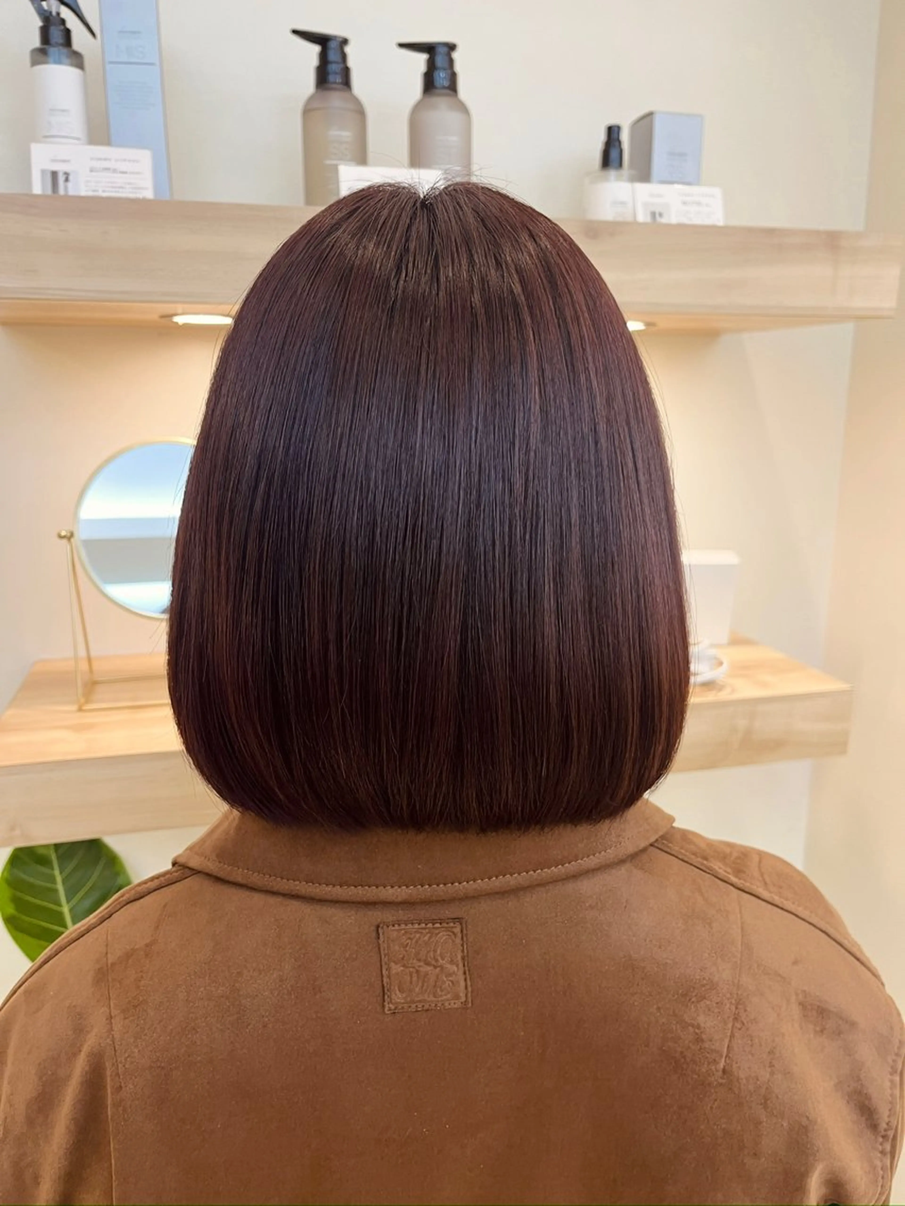 ショート カラー ヘアカラー トリートメント 暖色カラー🍒スパ/ canna‎🤎のヘアスタイル