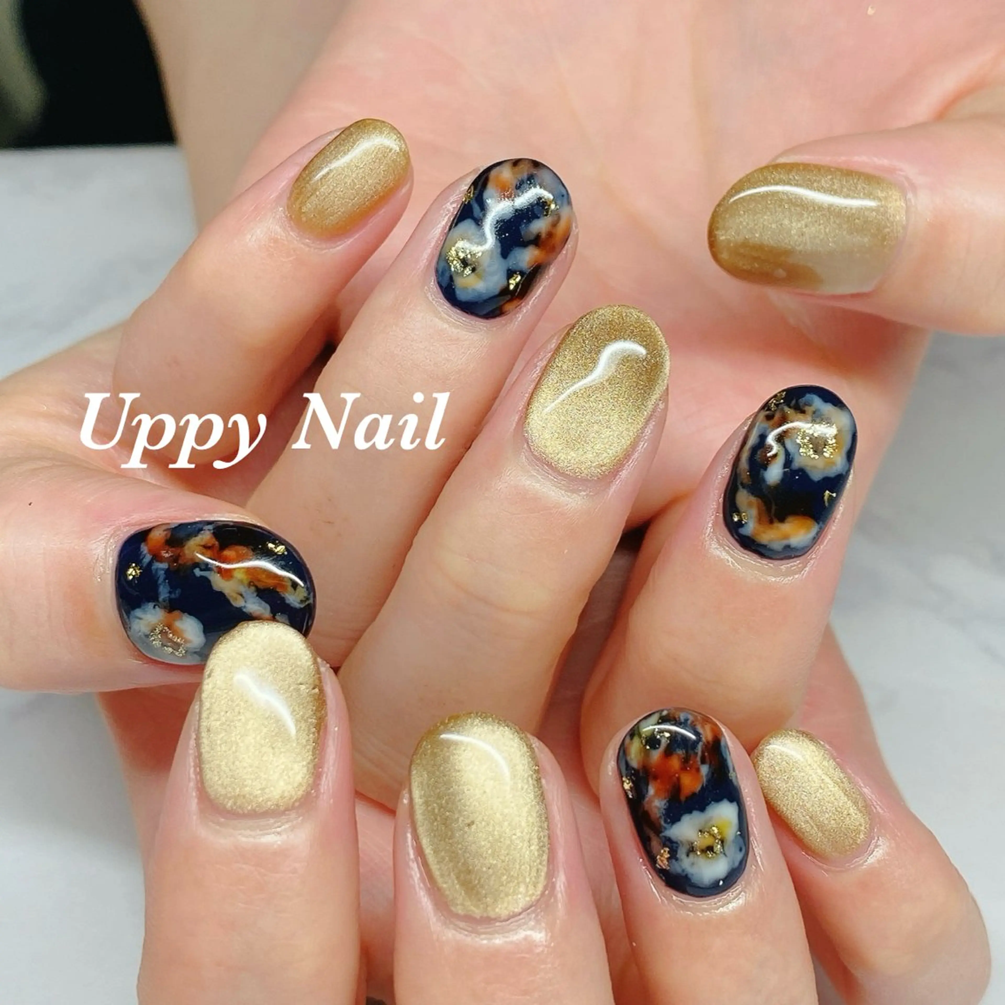 ネイル マグネットネイル ハンドネイル Uppy Nail ukyoのネイルデザイン
