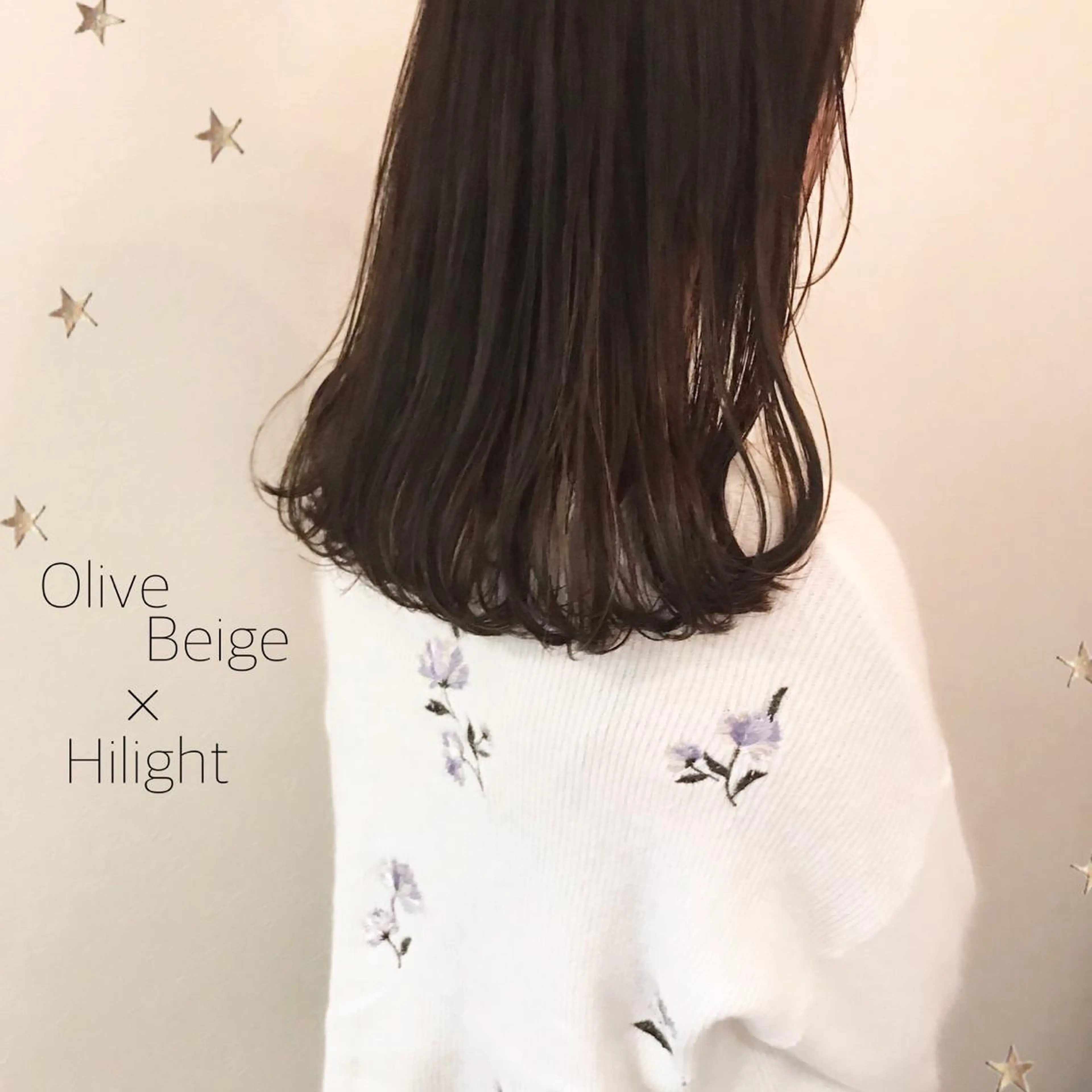 セミロング カラー 市川 千夏のヘアスタイル