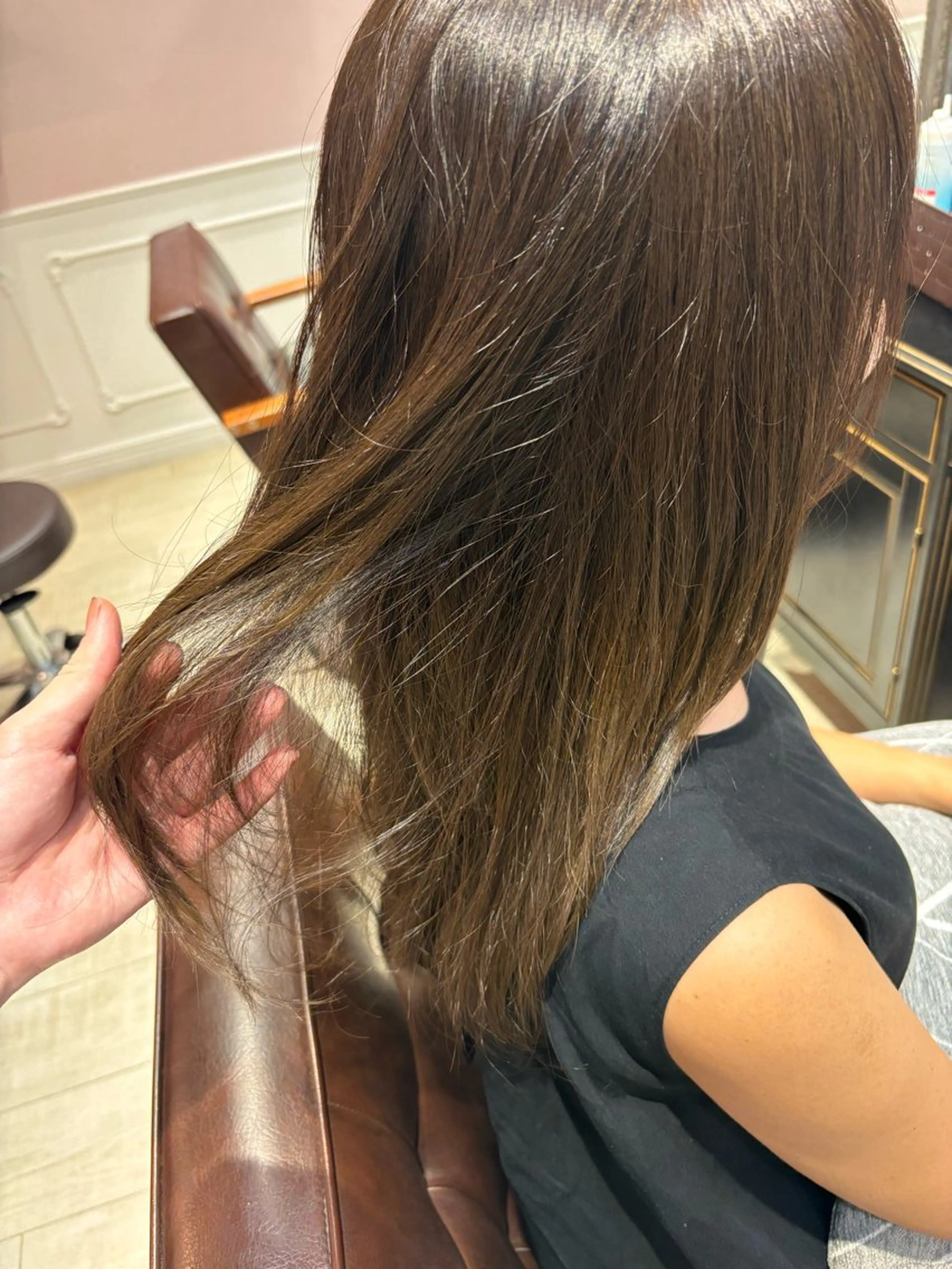カラー 🌱なゆみ🌱透明感 /ナチュラル/高宮のヘアスタイル