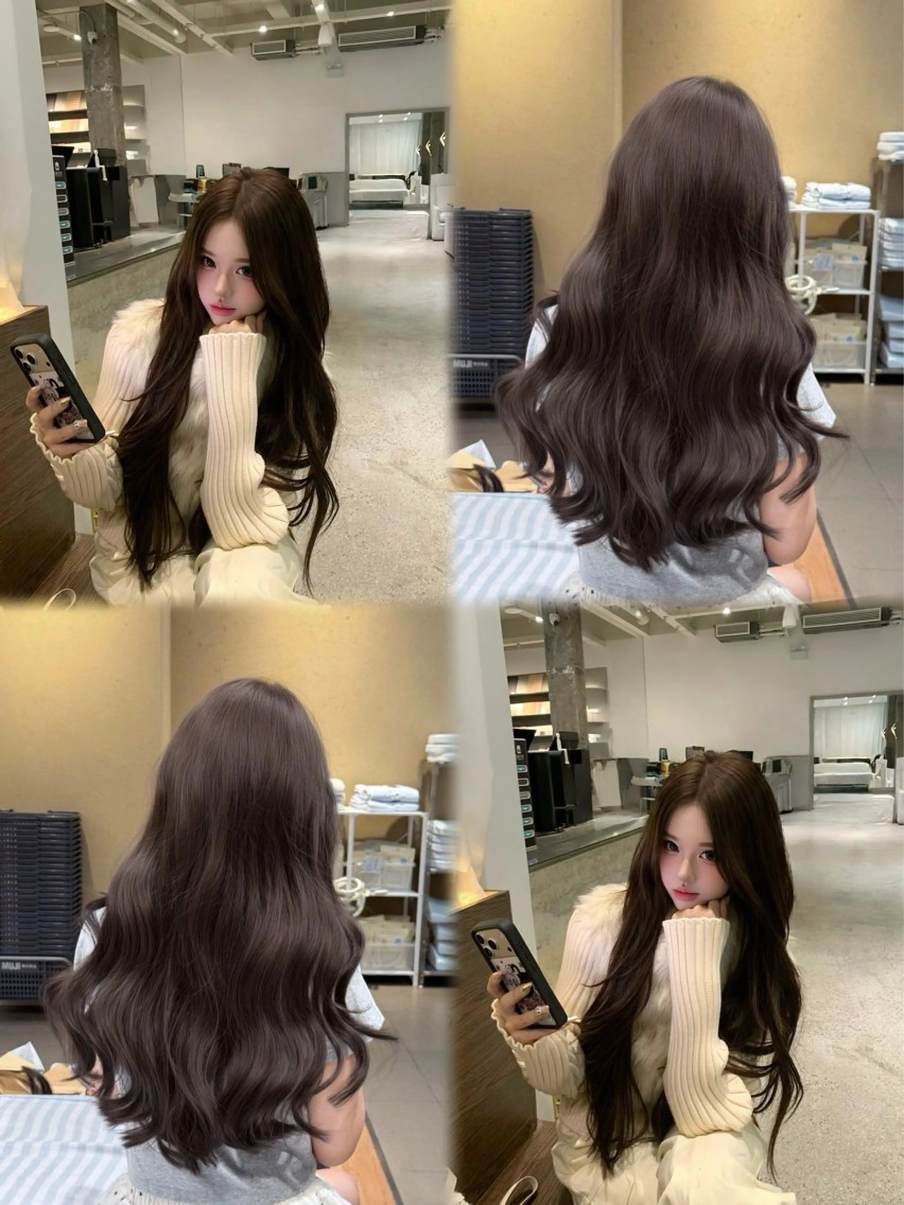 ロング カット エクステ エクステの妖精 KURUMIのヘアスタイル