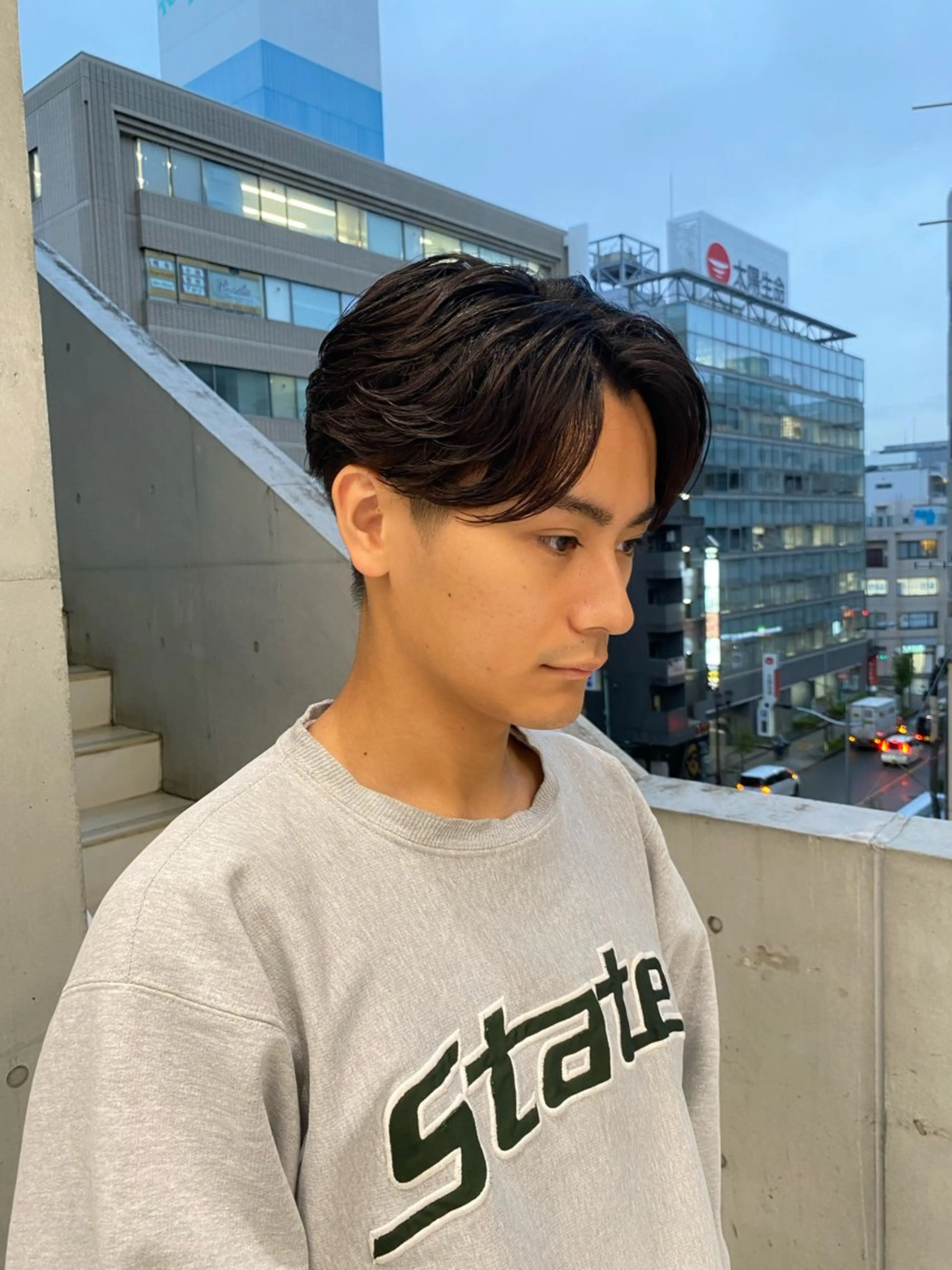 パーマ メンズ カット パーマ パーマ特化/フェザー パーマシャドウ/真生のヘアスタイル