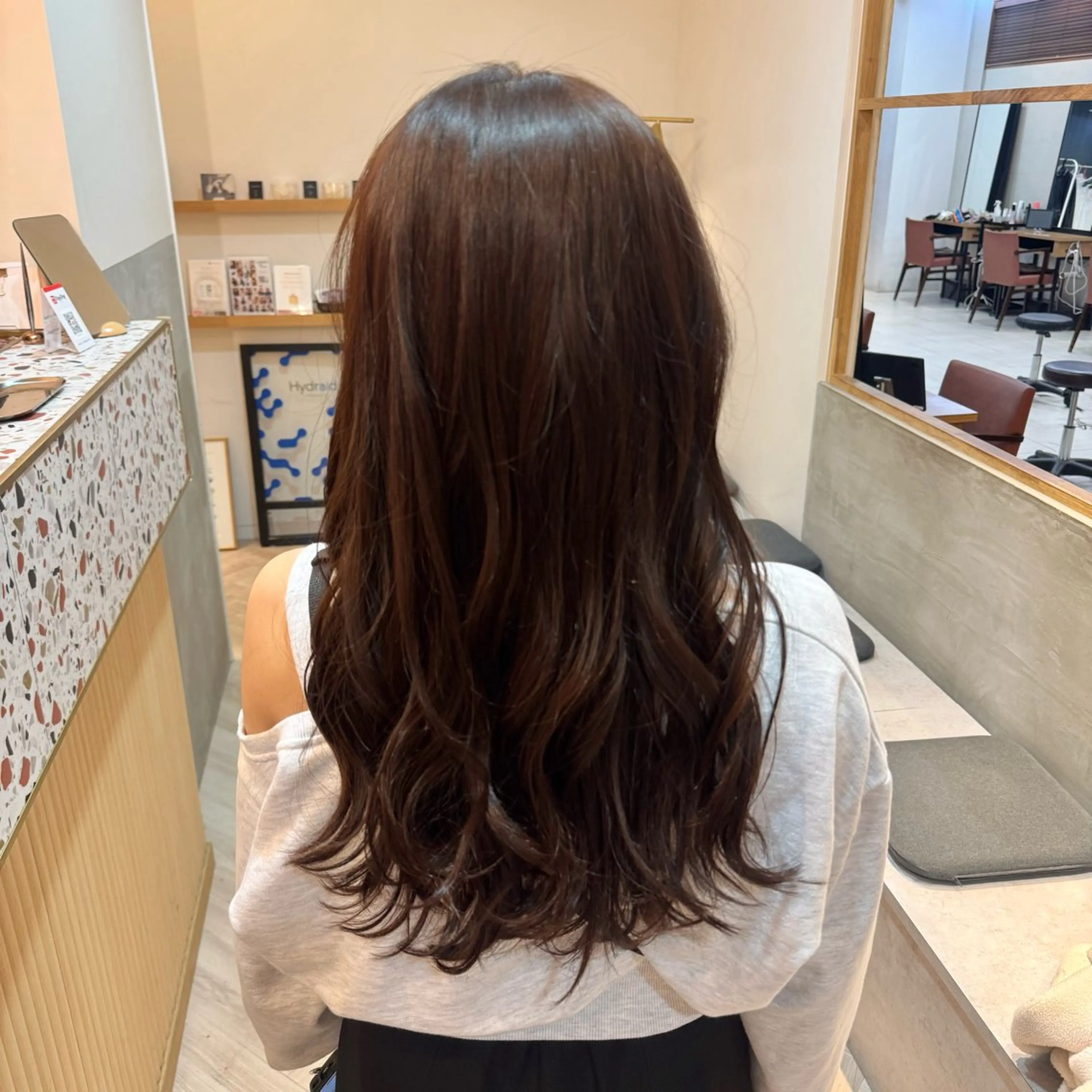 セミロング カラー カット ヘアカラー トリートメント 透明感カラー/レイ ヤー/Nana🌈のヘアスタイル