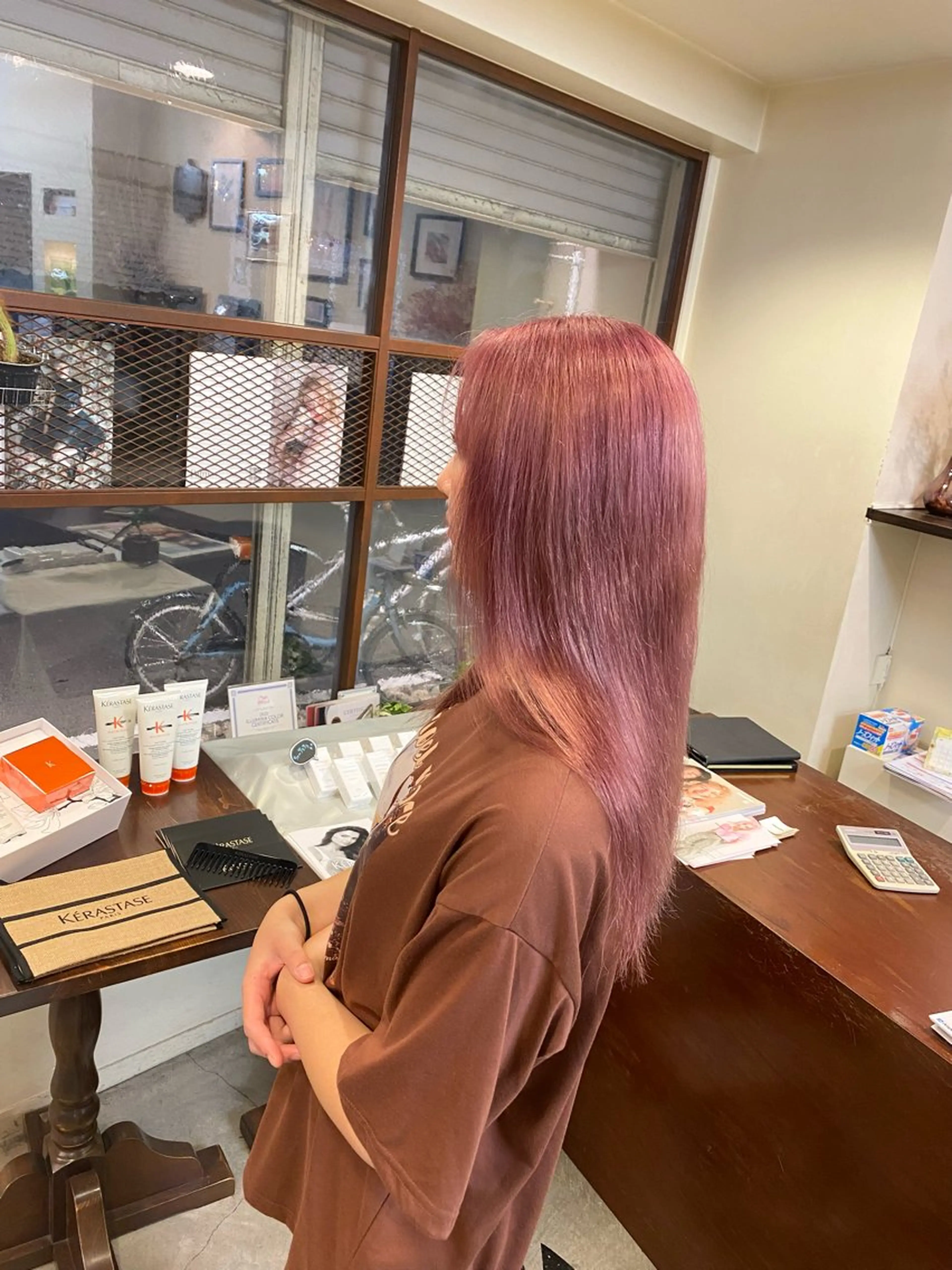 セミロング カラー ウチダ ユウヤのヘアスタイル